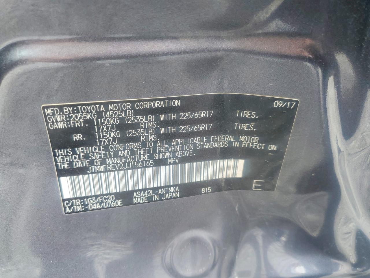 2018 Toyota Rav4 Xle Gray vin: JTMWFREV2JJ156165