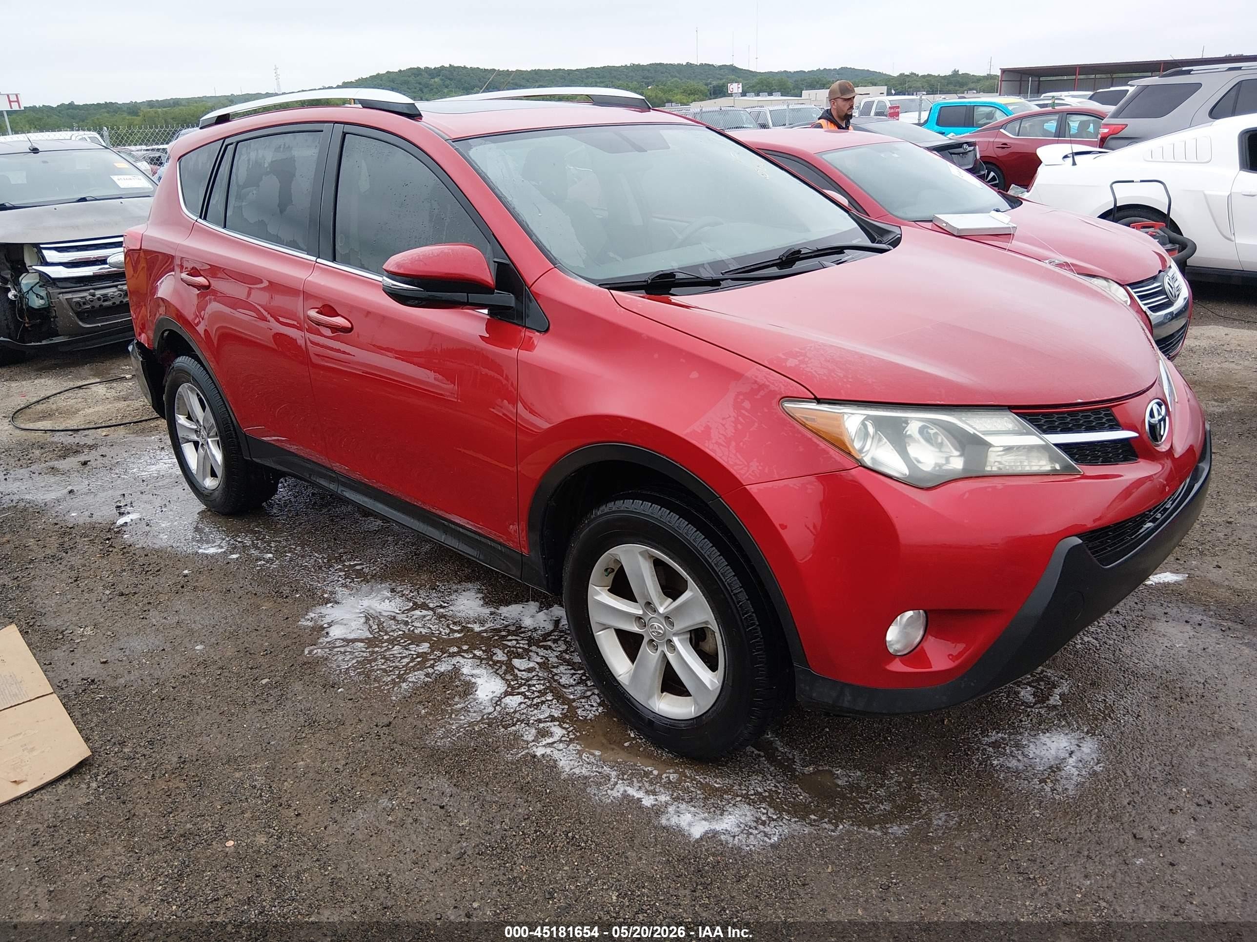 2013 Toyota Rav4 Xle Red vin: JTMWFREV3DD017410