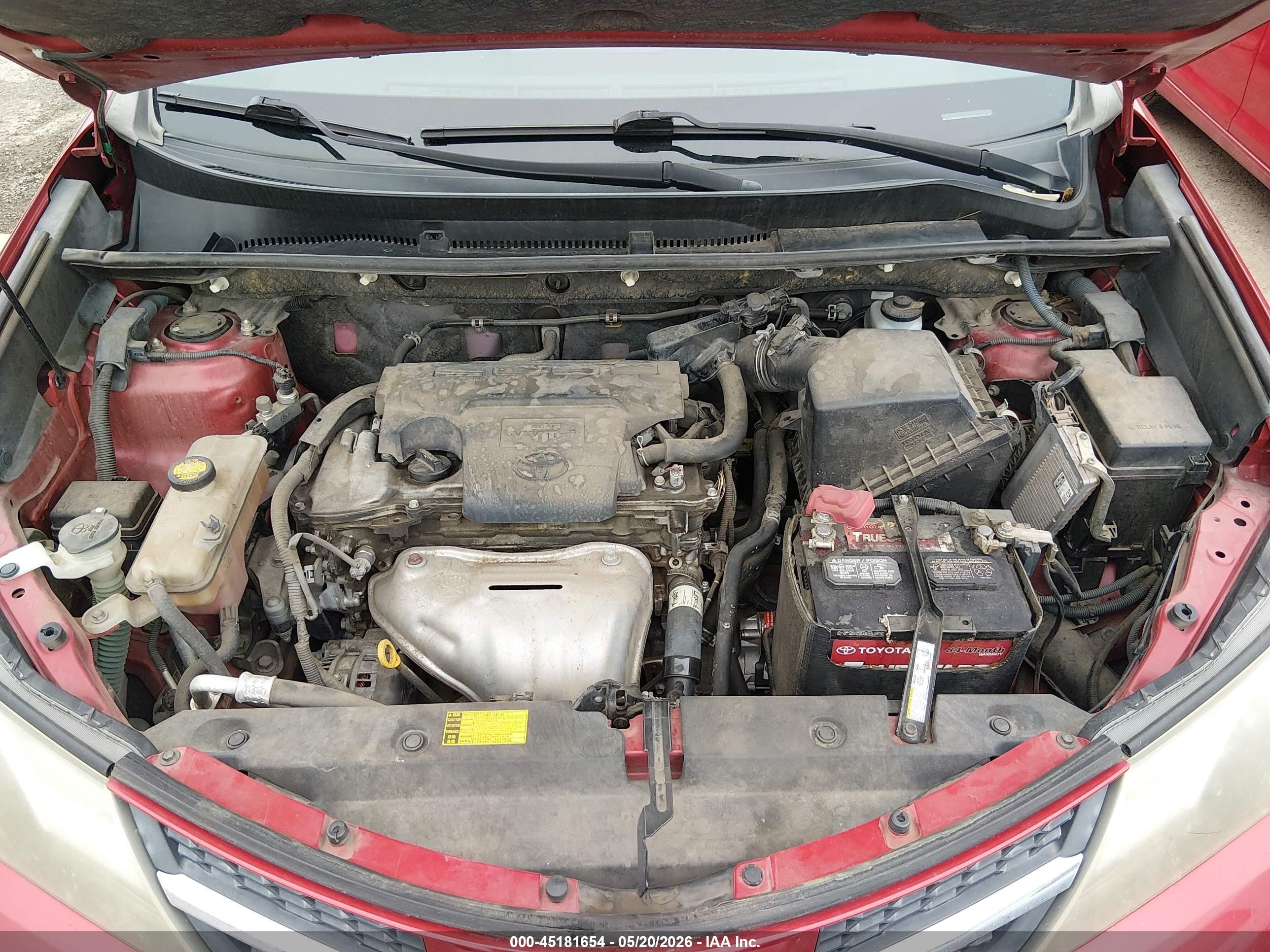 2013 Toyota Rav4 Xle Red vin: JTMWFREV3DD017410