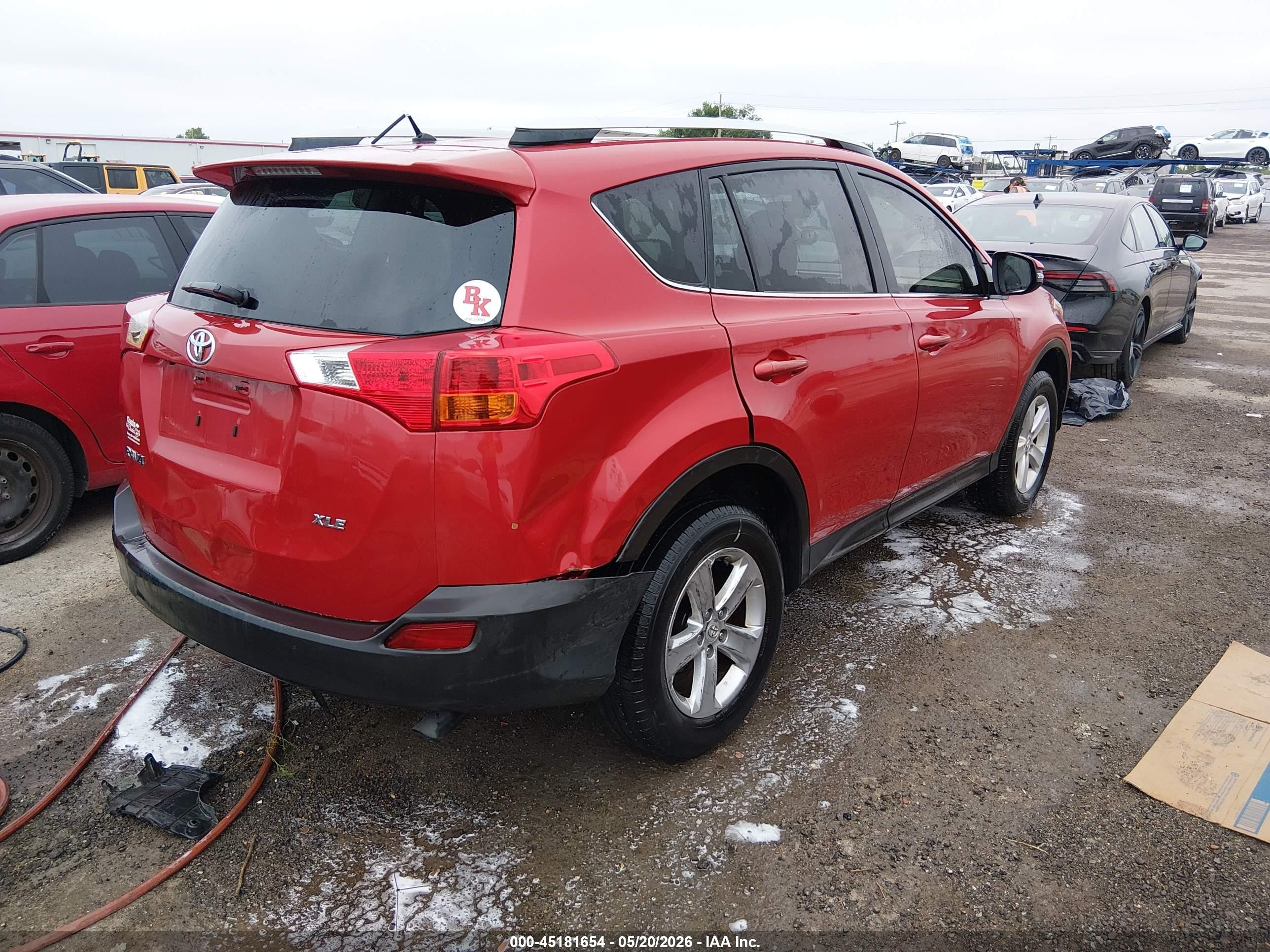 2013 Toyota Rav4 Xle Red vin: JTMWFREV3DD017410