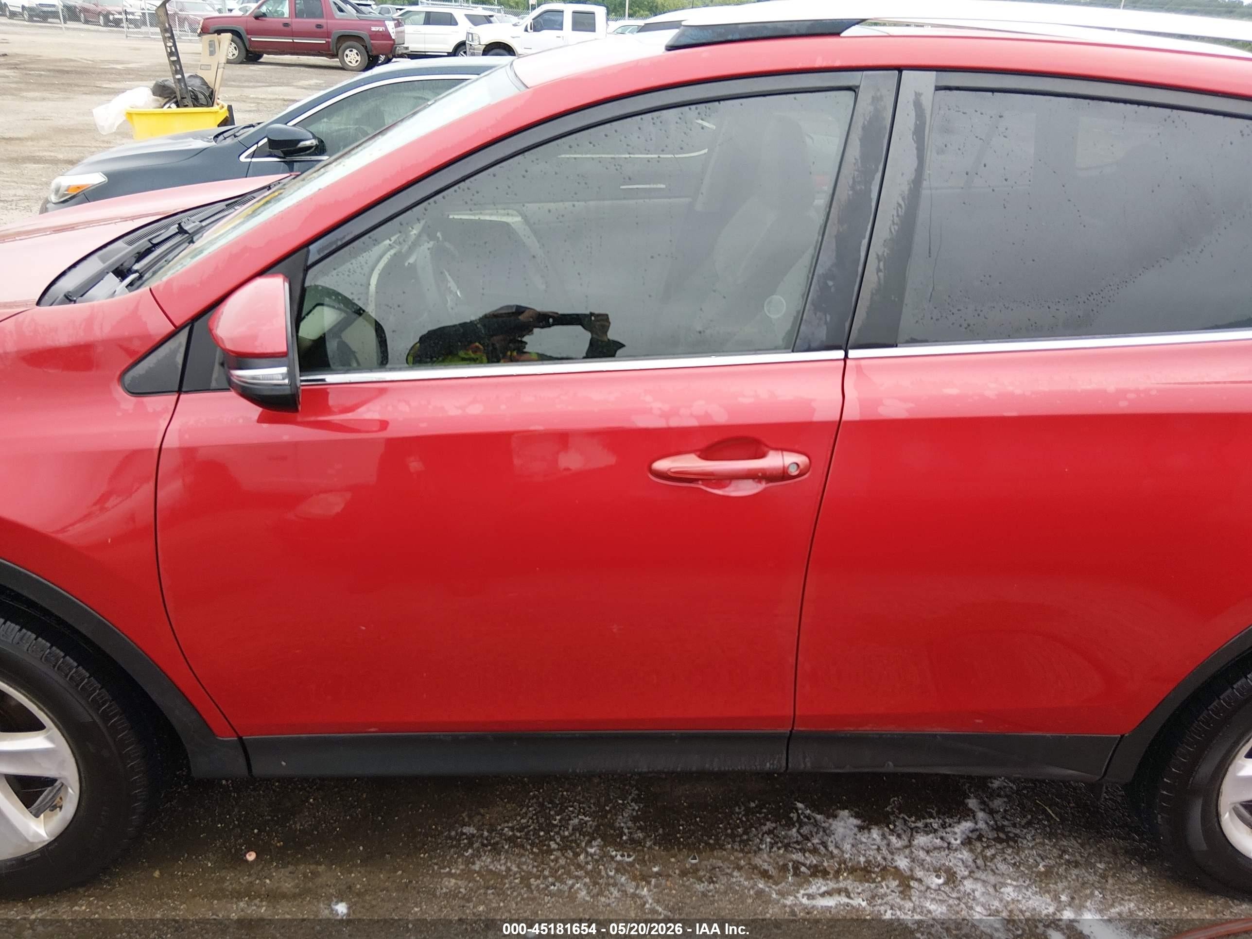 2013 Toyota Rav4 Xle Red vin: JTMWFREV3DD017410