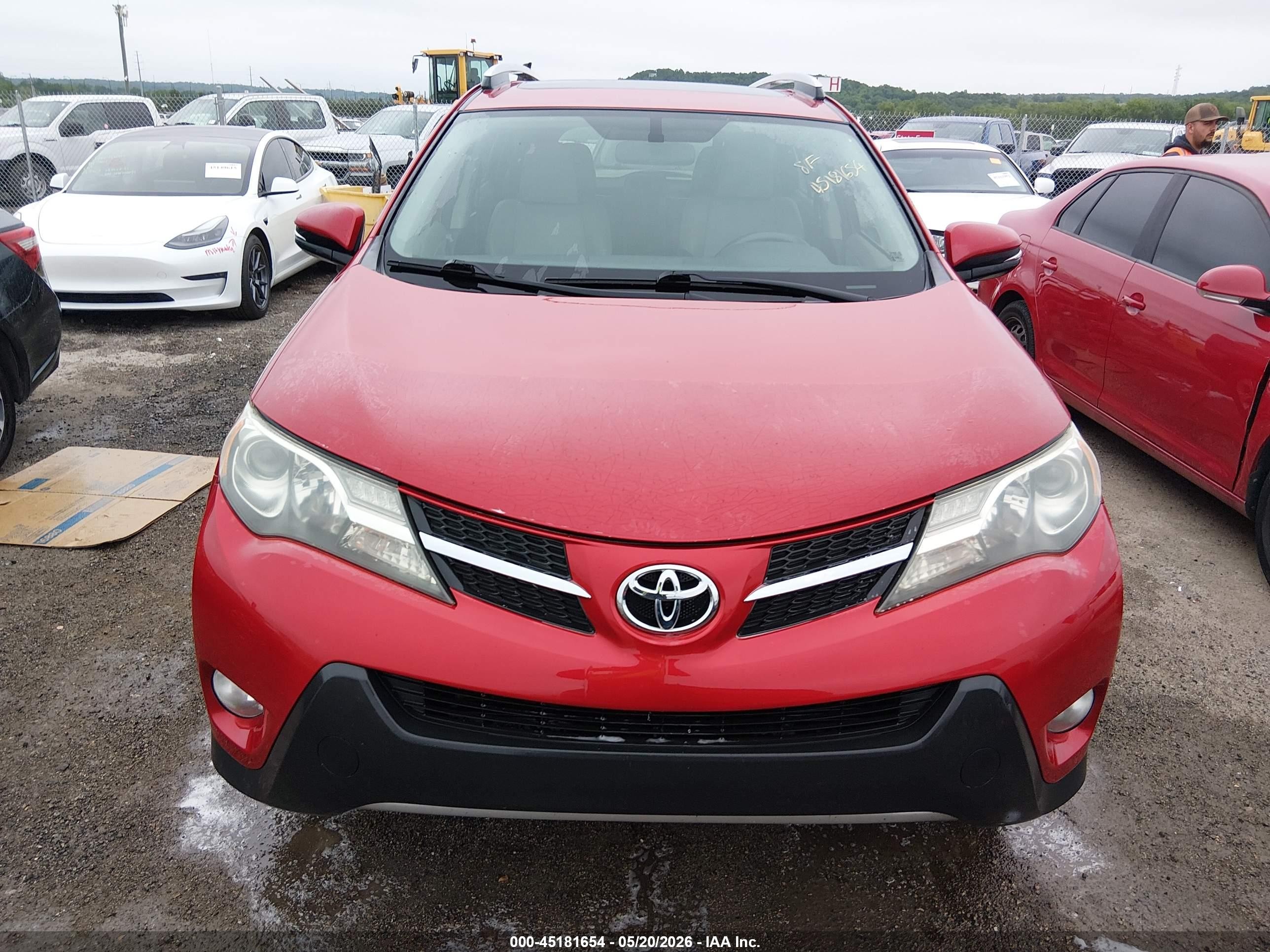 2013 Toyota Rav4 Xle Red vin: JTMWFREV3DD017410