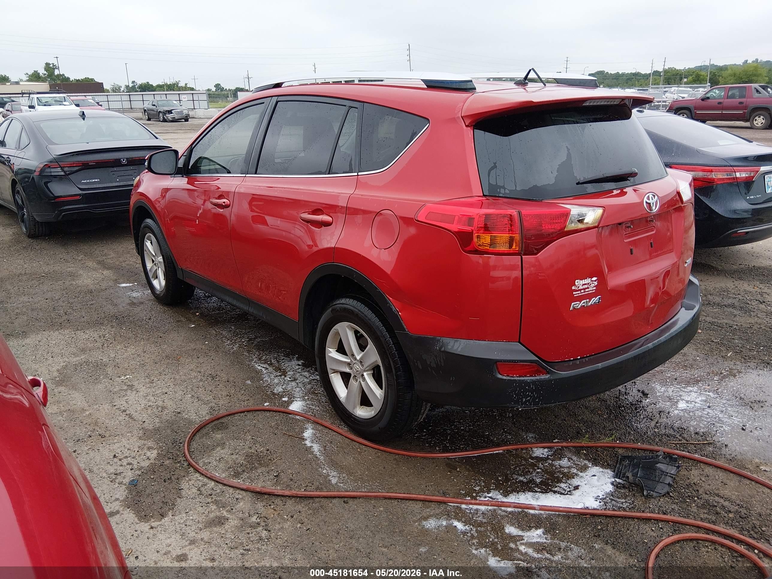 2013 Toyota Rav4 Xle Red vin: JTMWFREV3DD017410
