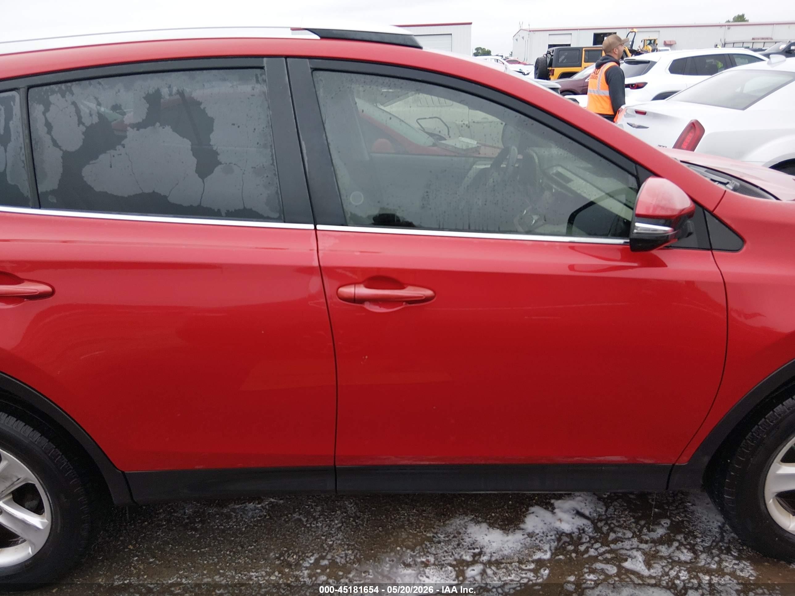 2013 Toyota Rav4 Xle Red vin: JTMWFREV3DD017410