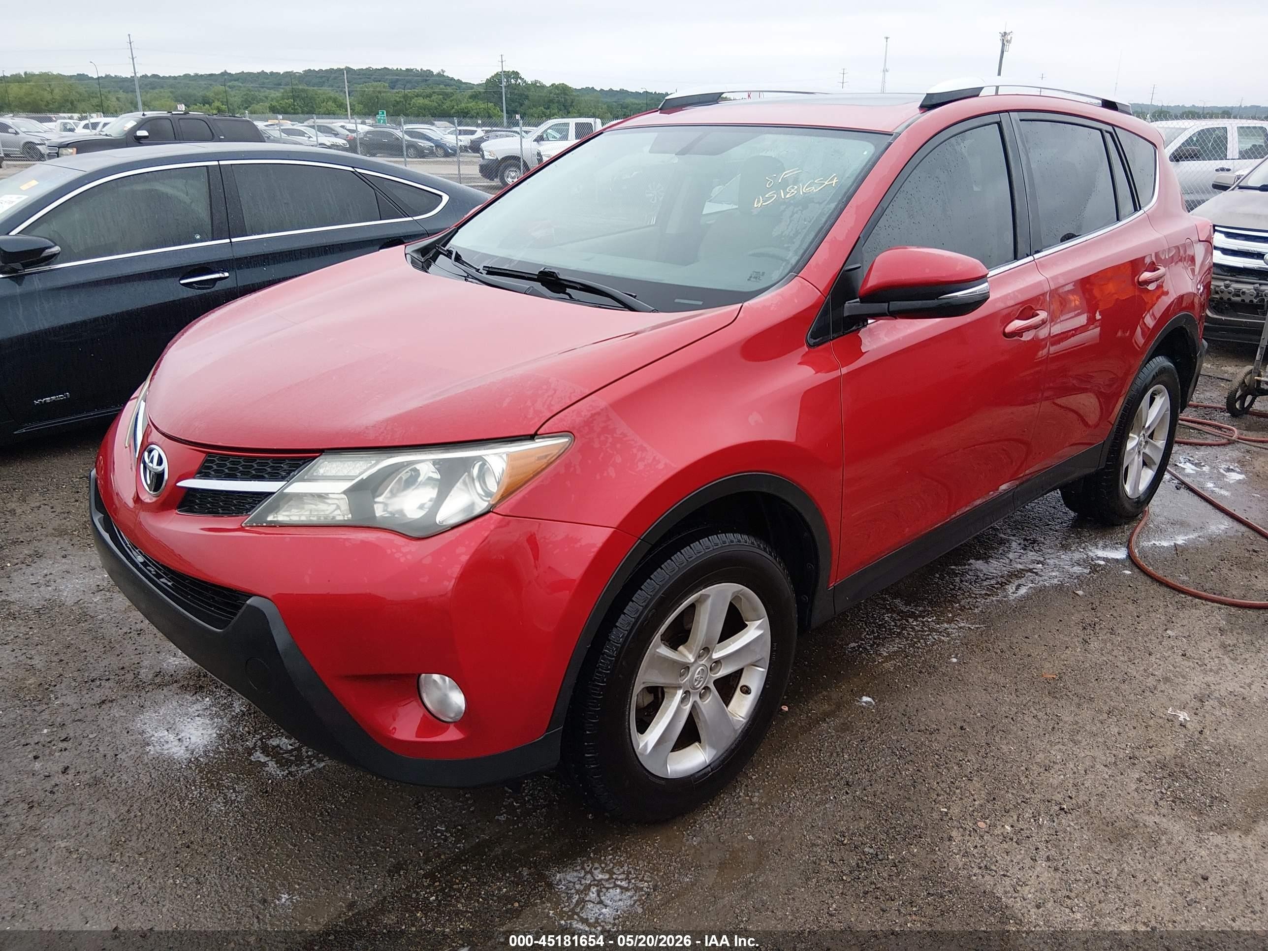 2013 Toyota Rav4 Xle Red vin: JTMWFREV3DD017410