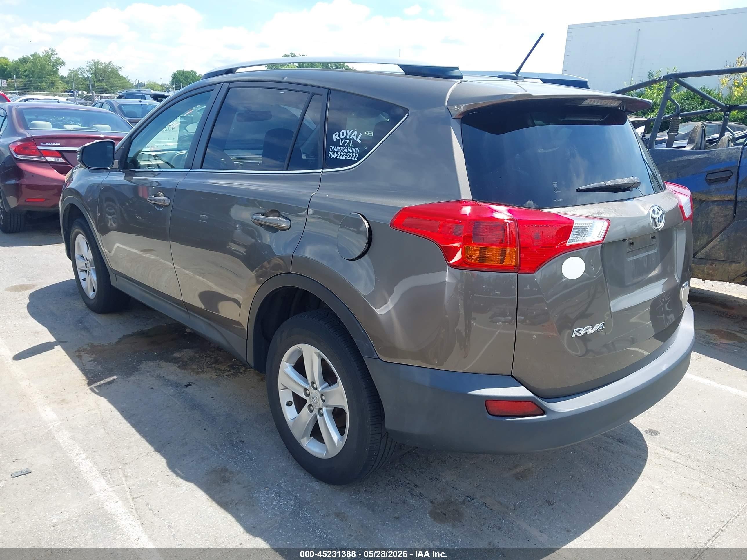 2014 Toyota Rav4 Xle Gray vin: JTMWFREV3ED041711