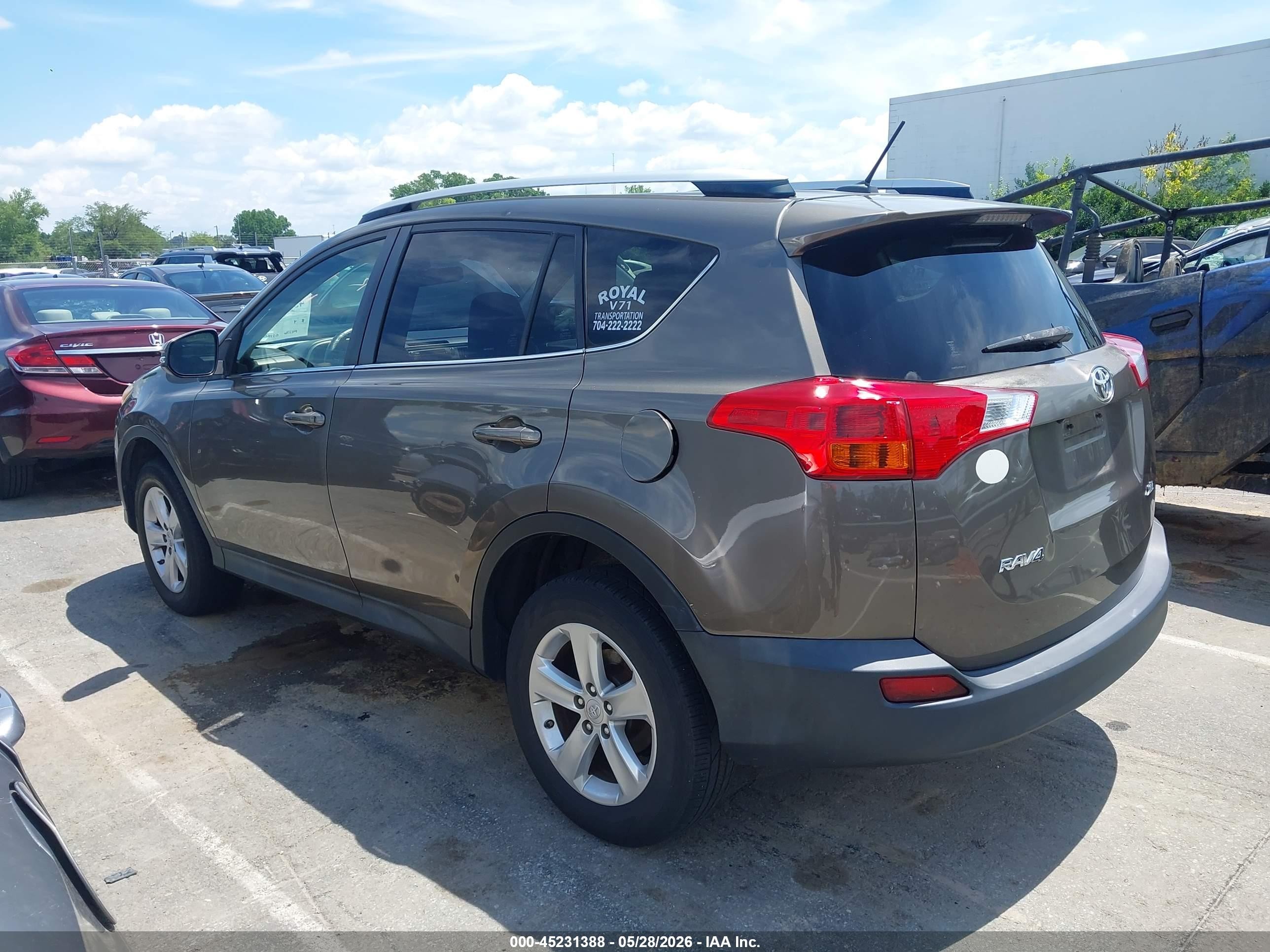 2014 Toyota Rav4 Xle Gray vin: JTMWFREV3ED041711