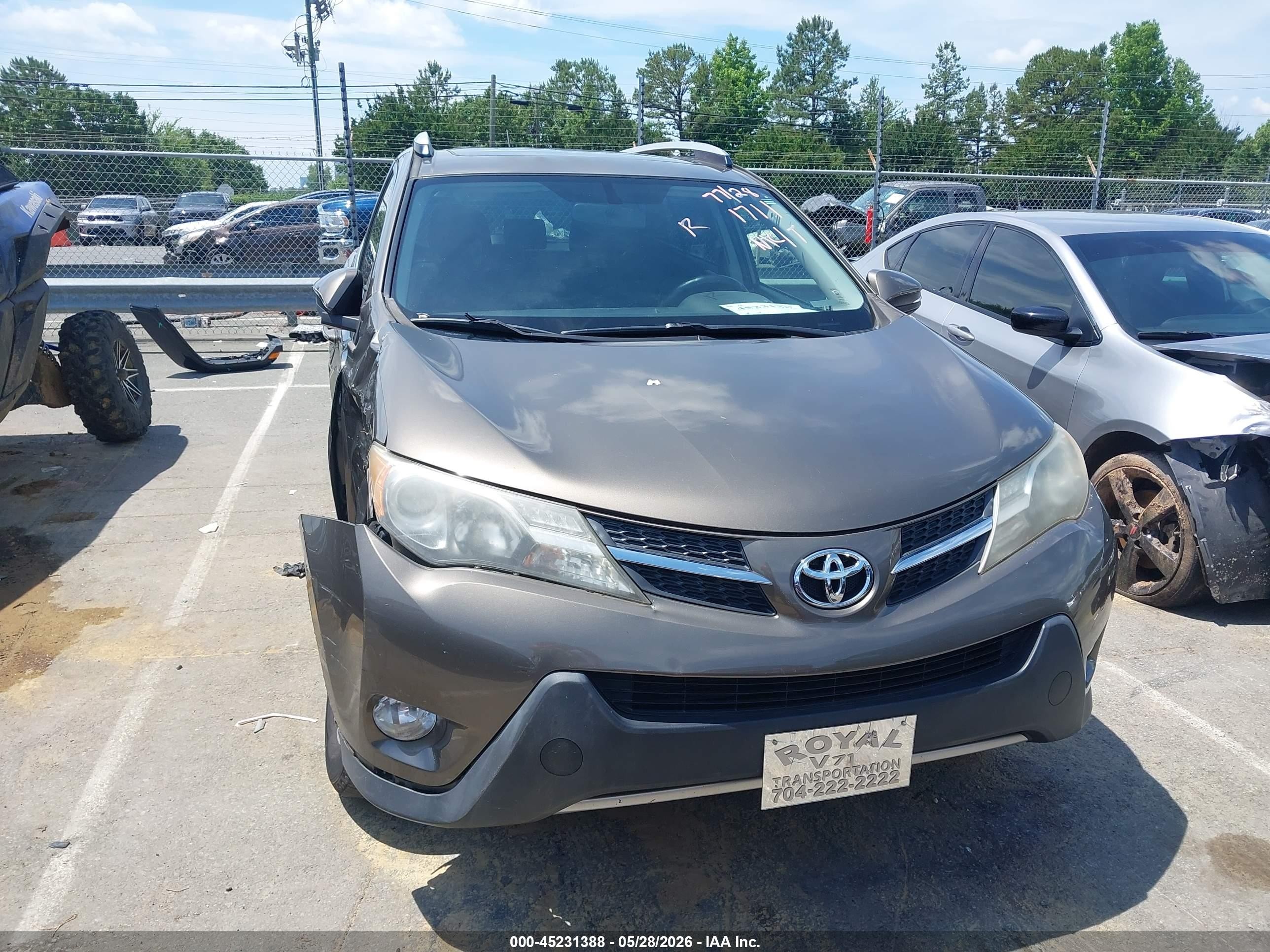 2014 Toyota Rav4 Xle Gray vin: JTMWFREV3ED041711