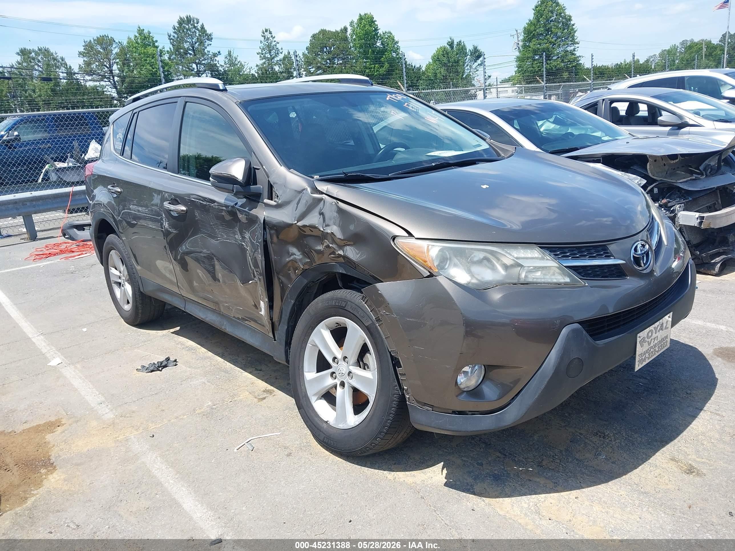 2014 Toyota Rav4 Xle Gray vin: JTMWFREV3ED041711