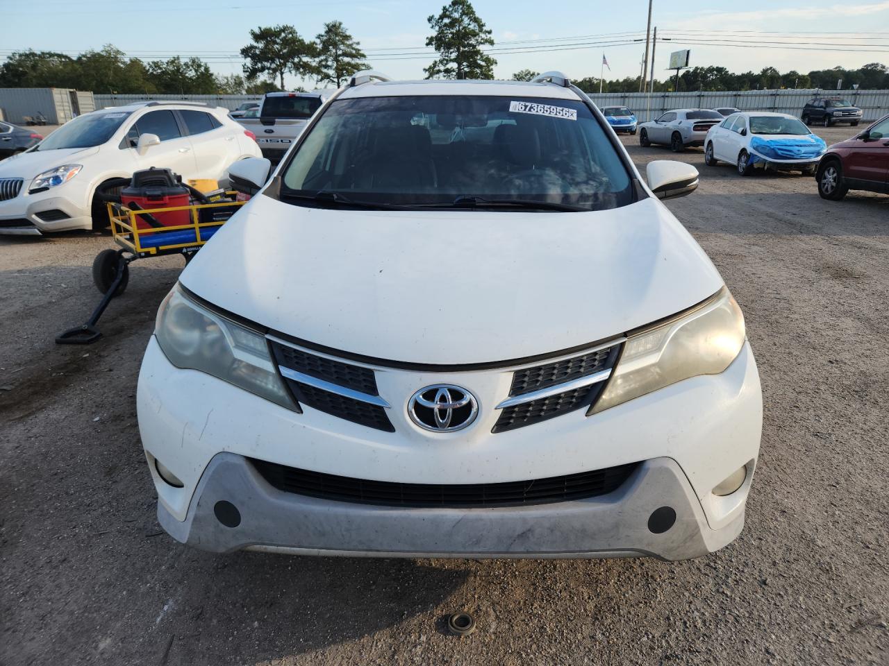 2015 Toyota Rav4 Xle White vin: JTMWFREV3FD049924 Damage: Hood, Chipped, 2