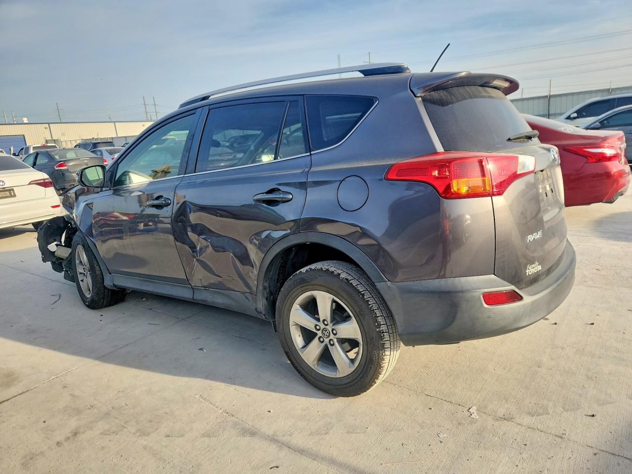 2015 Toyota Rav4 Xle Gray vin: JTMWFREV3FJ059922