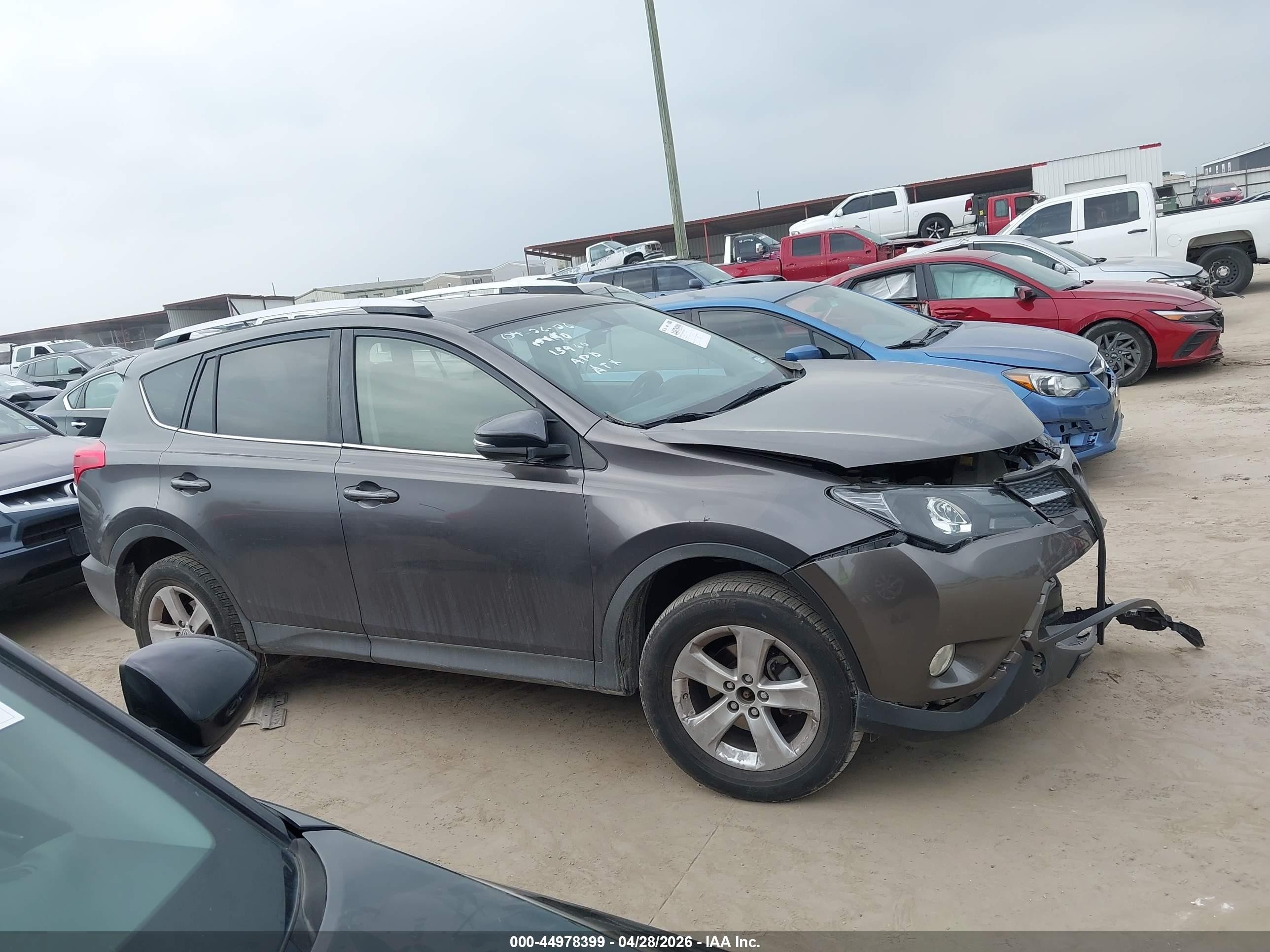 2013 Toyota Rav4 Xle Gray vin: JTMWFREV4D5002599