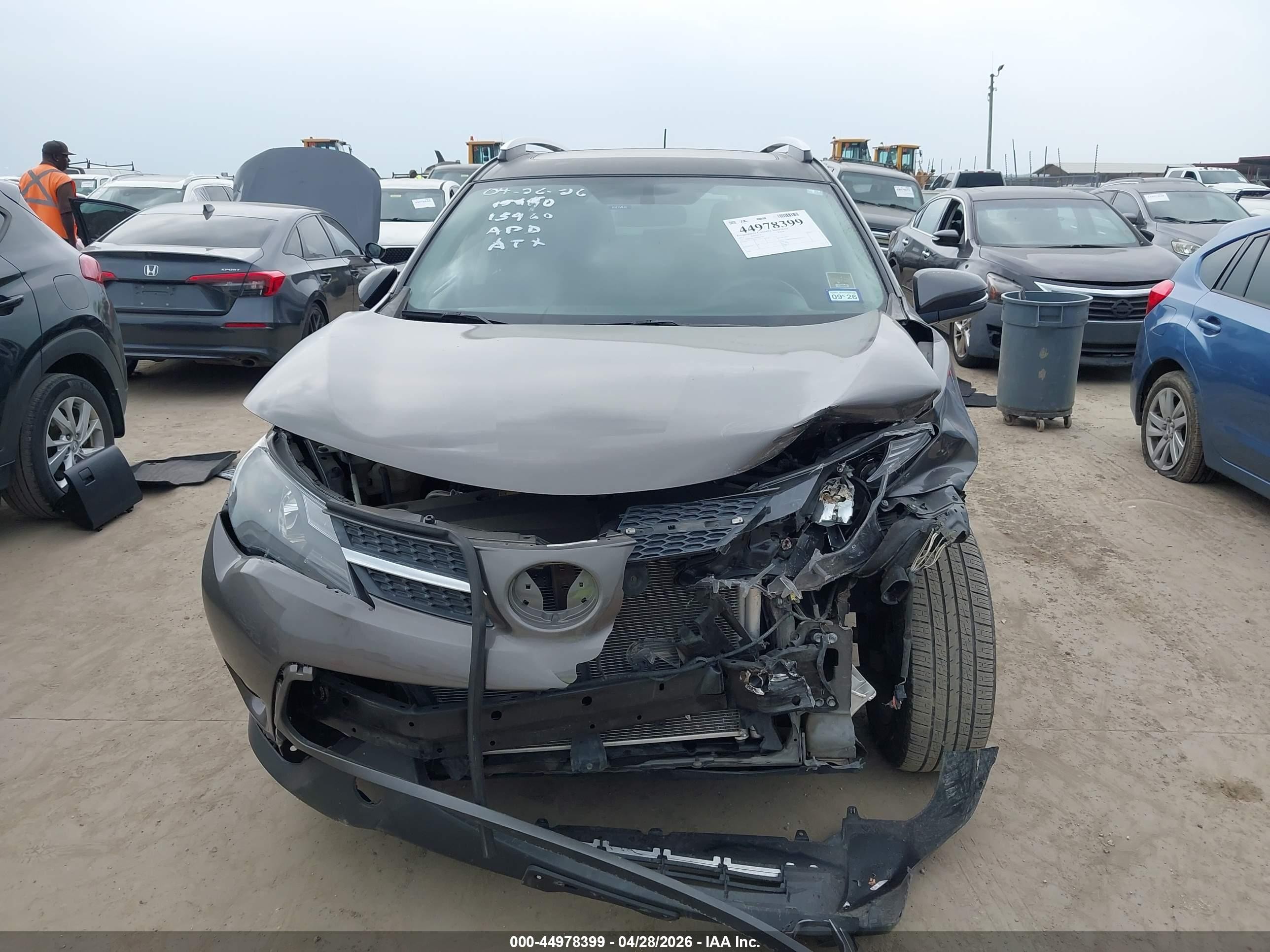 2013 Toyota Rav4 Xle Gray vin: JTMWFREV4D5002599