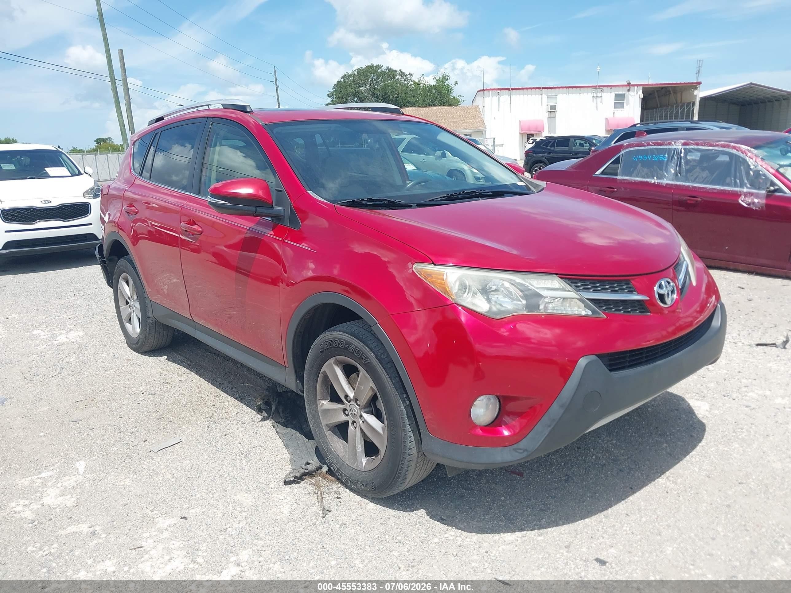 2013 Toyota Rav4 Xle Red vin: JTMWFREV4D5005891