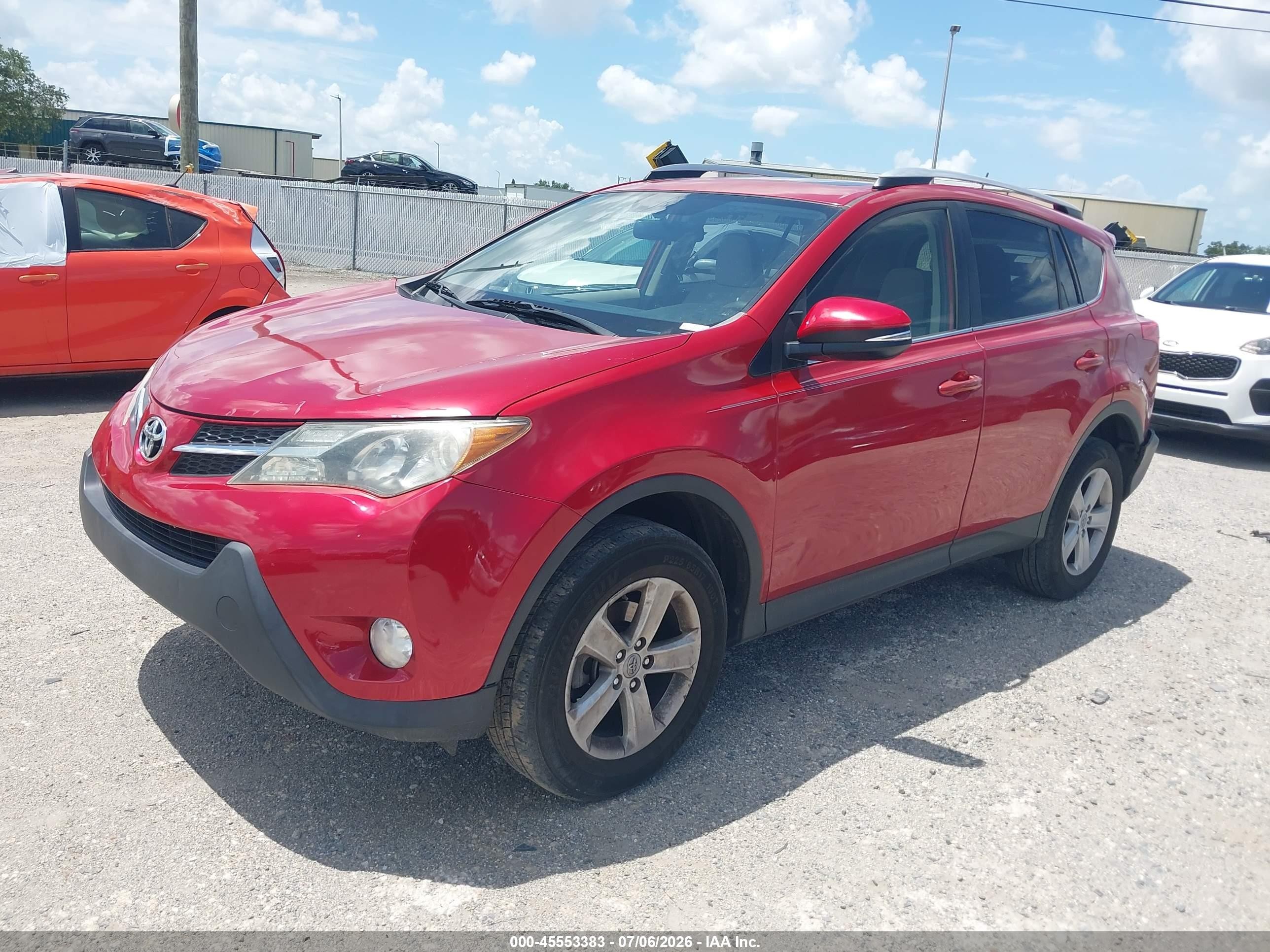 2013 Toyota Rav4 Xle Red vin: JTMWFREV4D5005891
