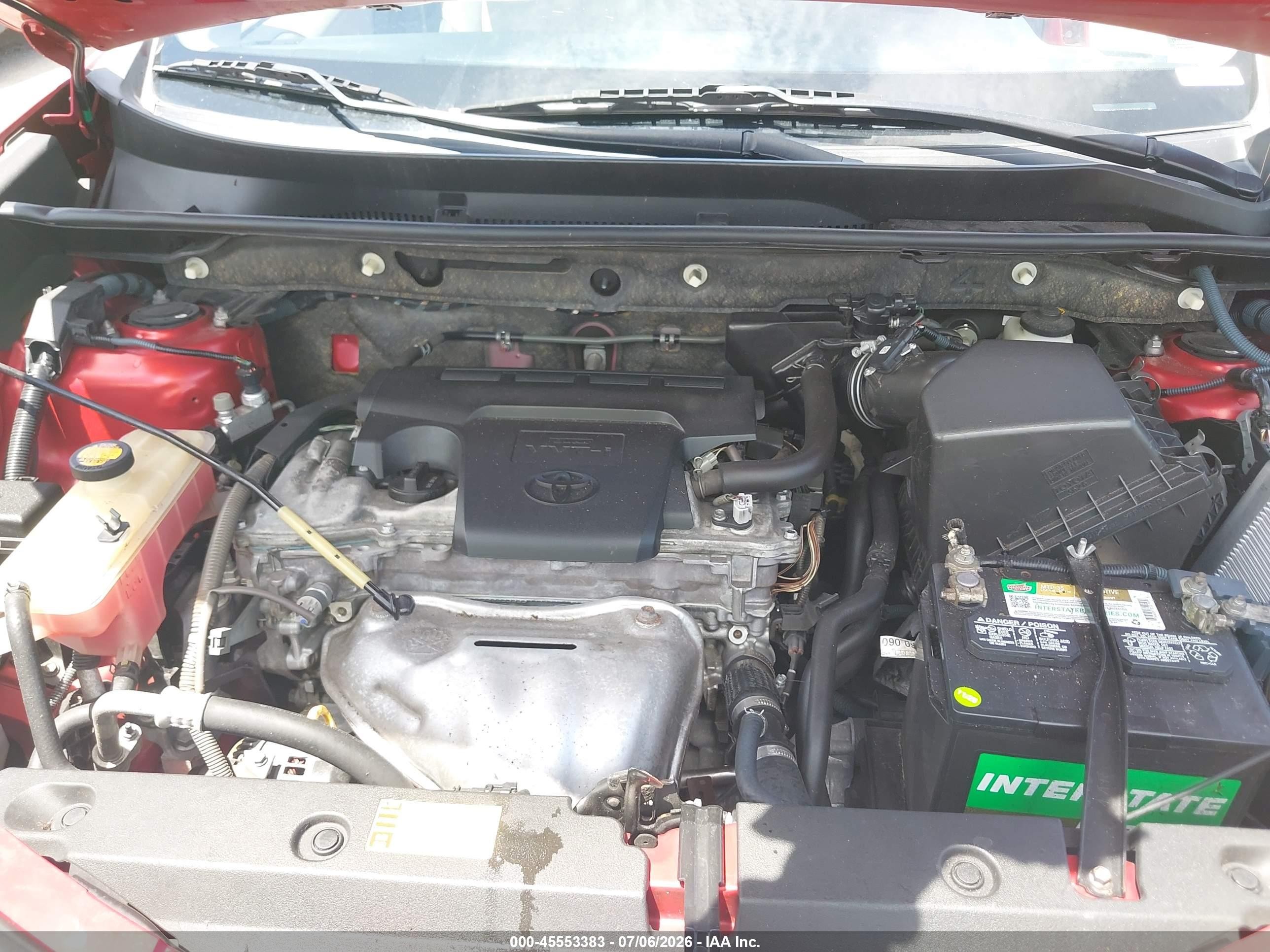 2013 Toyota Rav4 Xle Red vin: JTMWFREV4D5005891