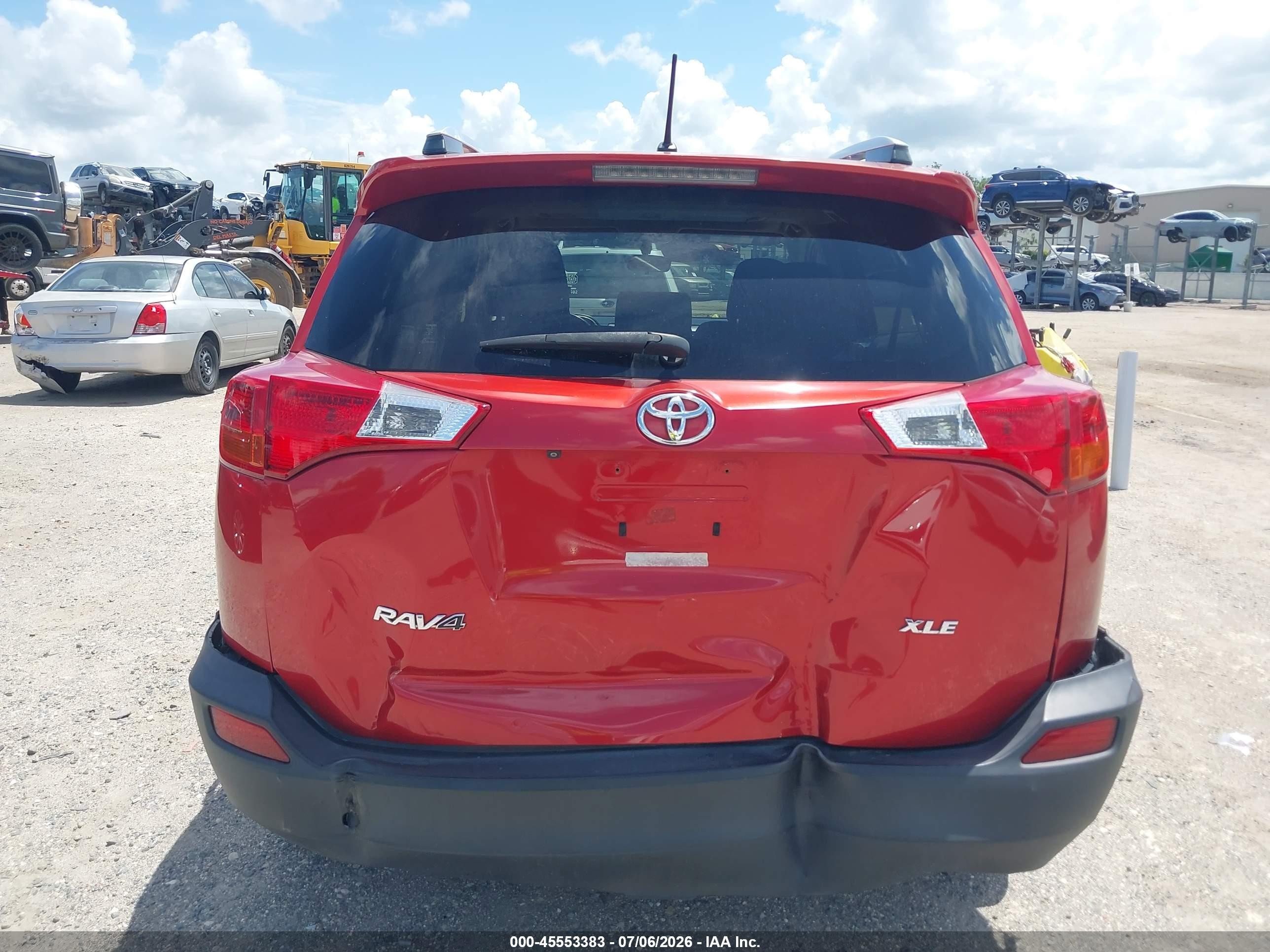 2013 Toyota Rav4 Xle Red vin: JTMWFREV4D5005891