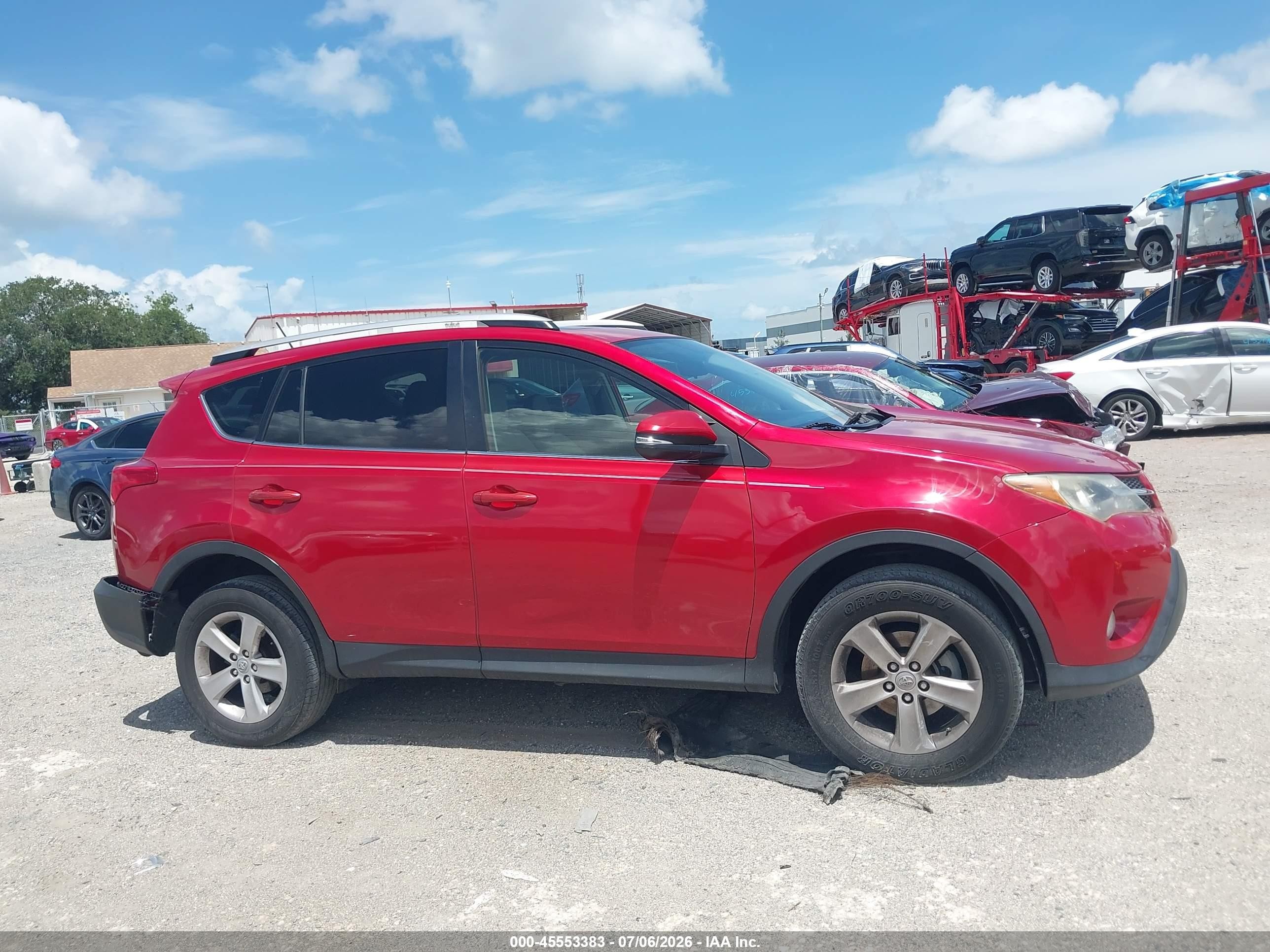 2013 Toyota Rav4 Xle Red vin: JTMWFREV4D5005891