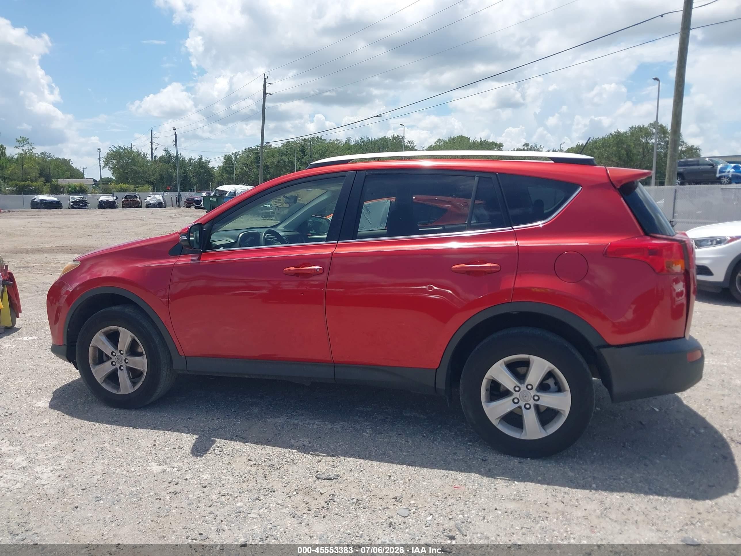 2013 Toyota Rav4 Xle Red vin: JTMWFREV4D5005891
