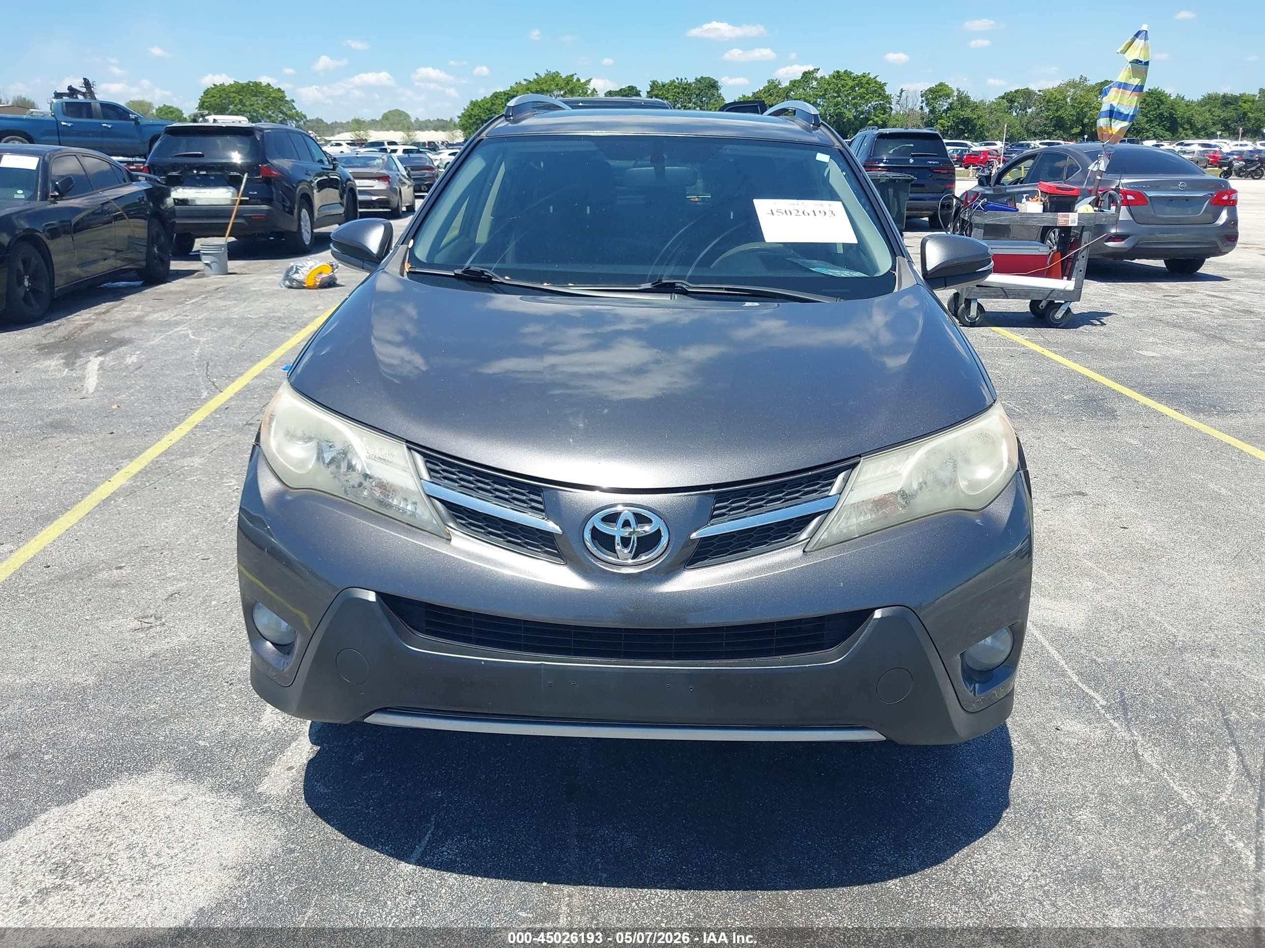 2013 Toyota Rav4 Xle Gray vin: JTMWFREV4D5010993