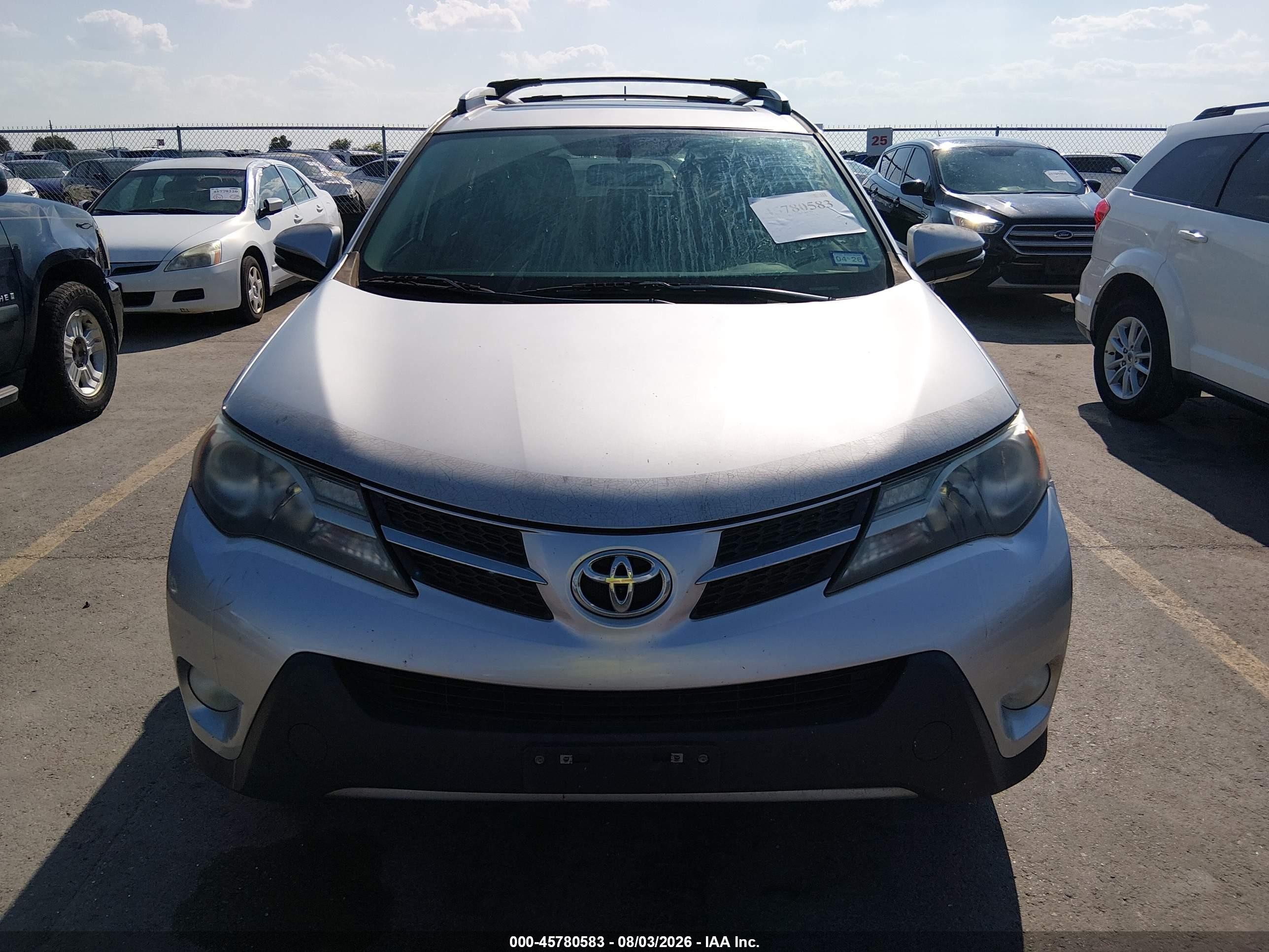2013 Toyota Rav4 Xle Silver vin: JTMWFREV4DD001264