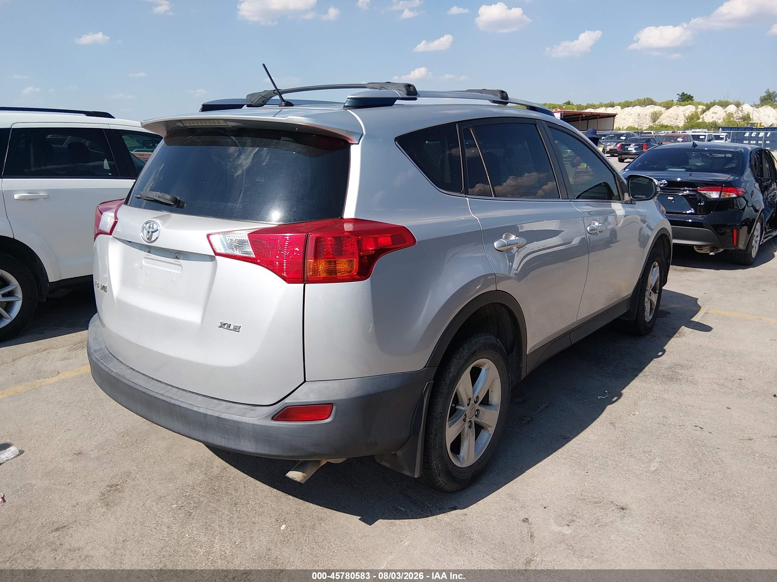 2013 Toyota Rav4 Xle Silver vin: JTMWFREV4DD001264