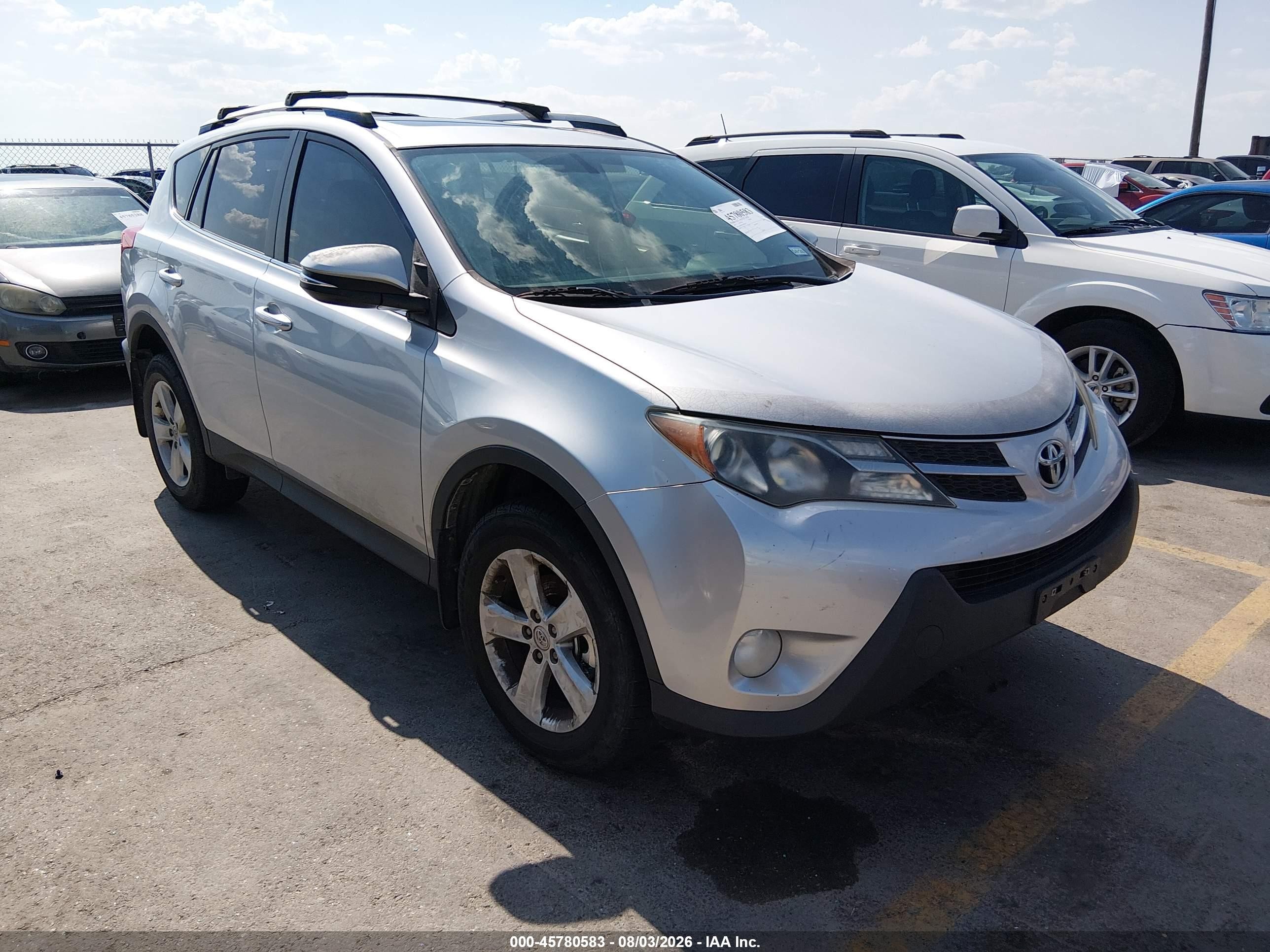 2013 Toyota Rav4 Xle Silver vin: JTMWFREV4DD001264