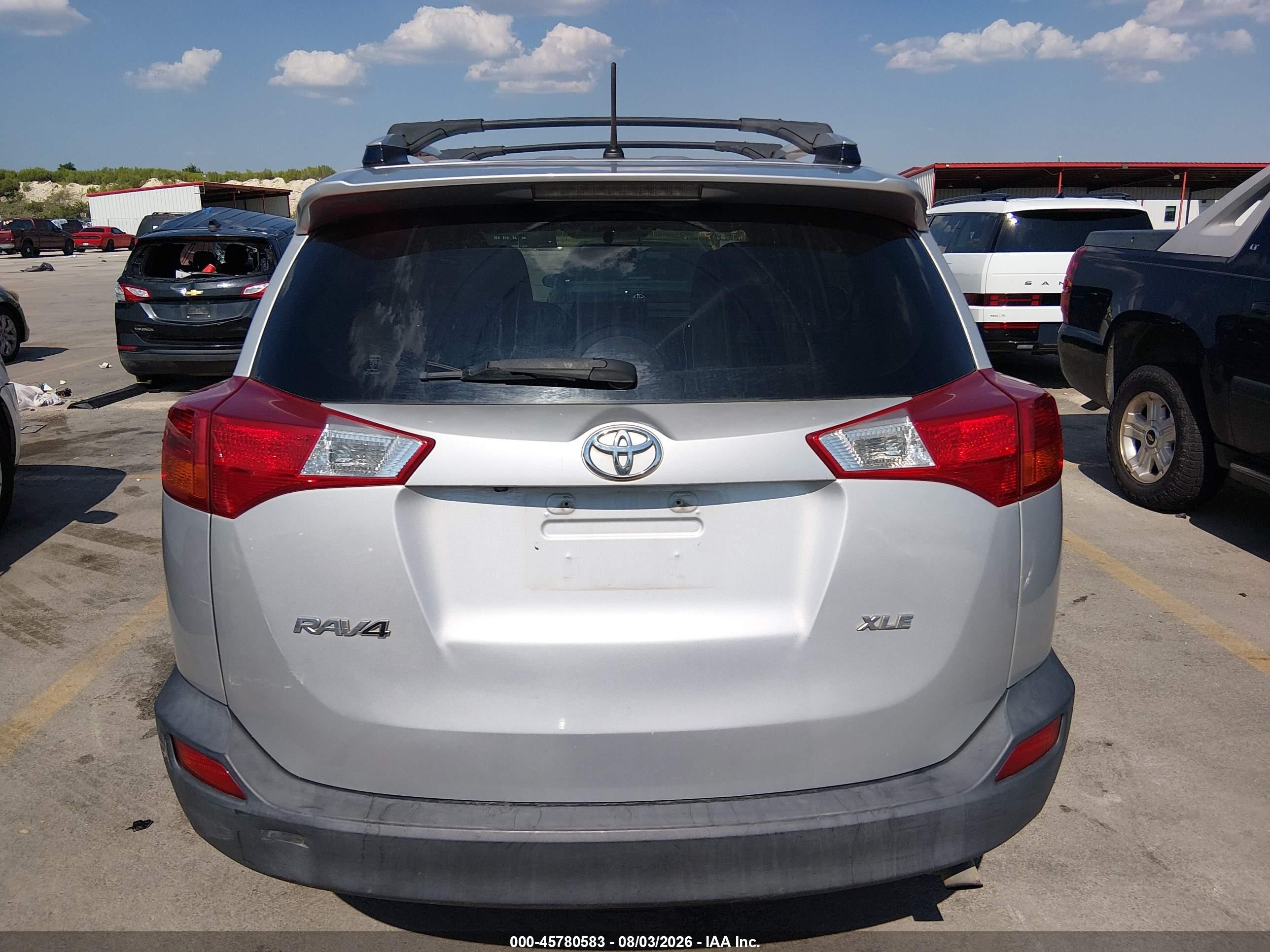 2013 Toyota Rav4 Xle Silver vin: JTMWFREV4DD001264