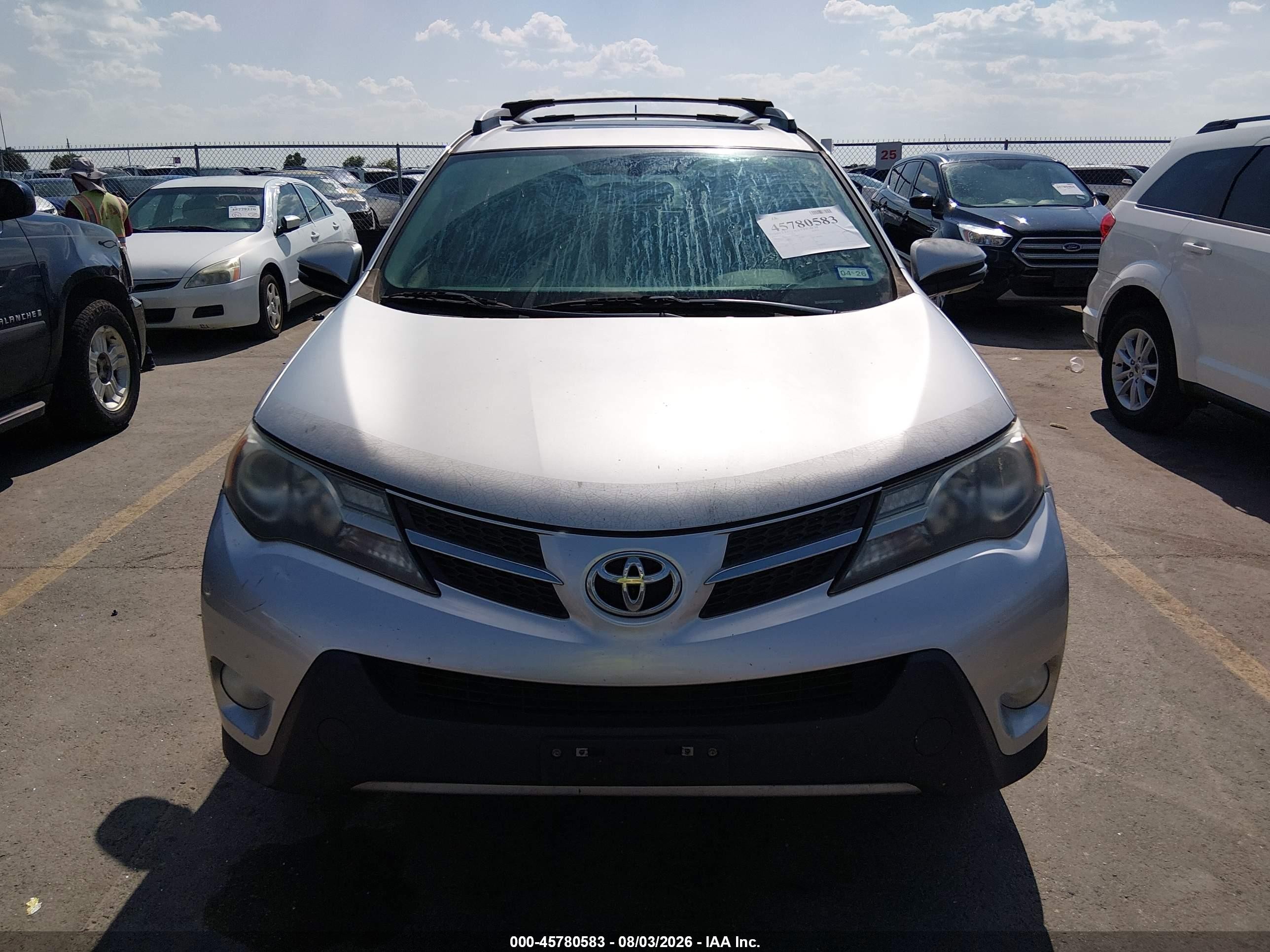 2013 Toyota Rav4 Xle Silver vin: JTMWFREV4DD001264