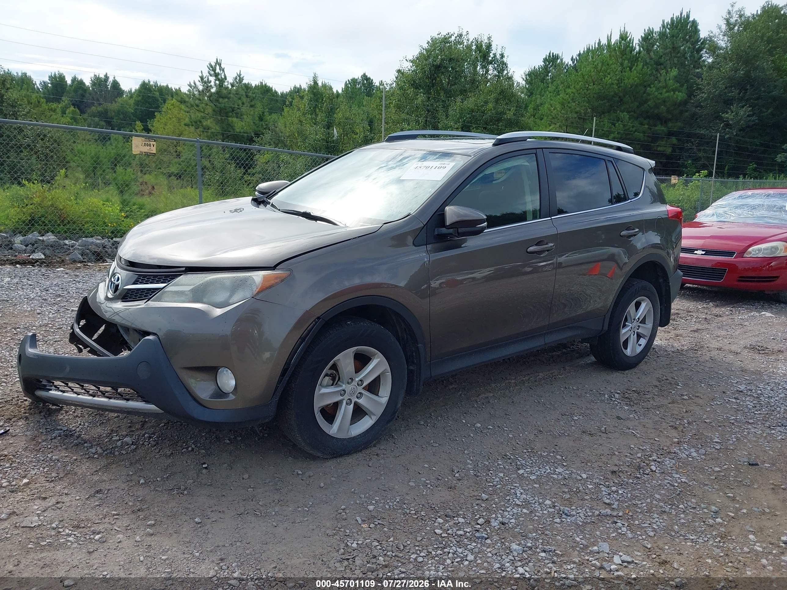2014 Toyota Rav4 Xle Gray vin: JTMWFREV4ED033908