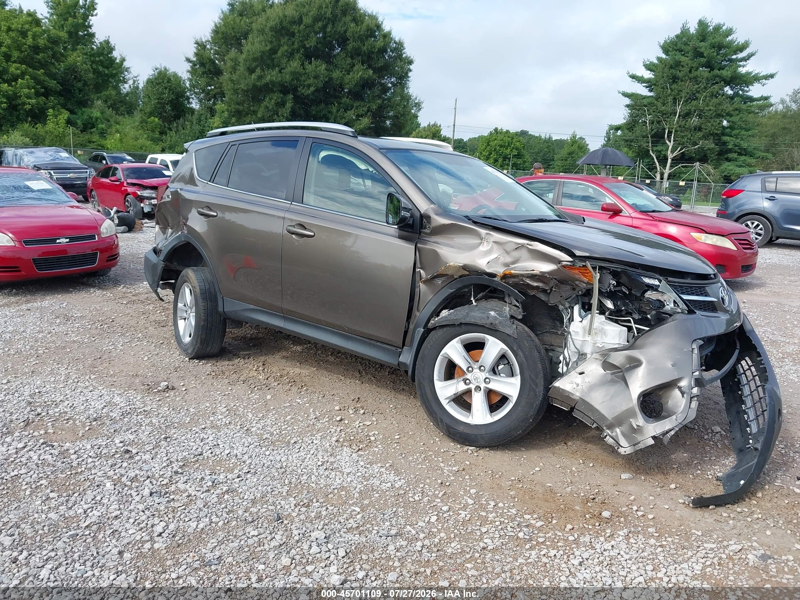 2014 Toyota Rav4 Xle Gray vin: JTMWFREV4ED033908