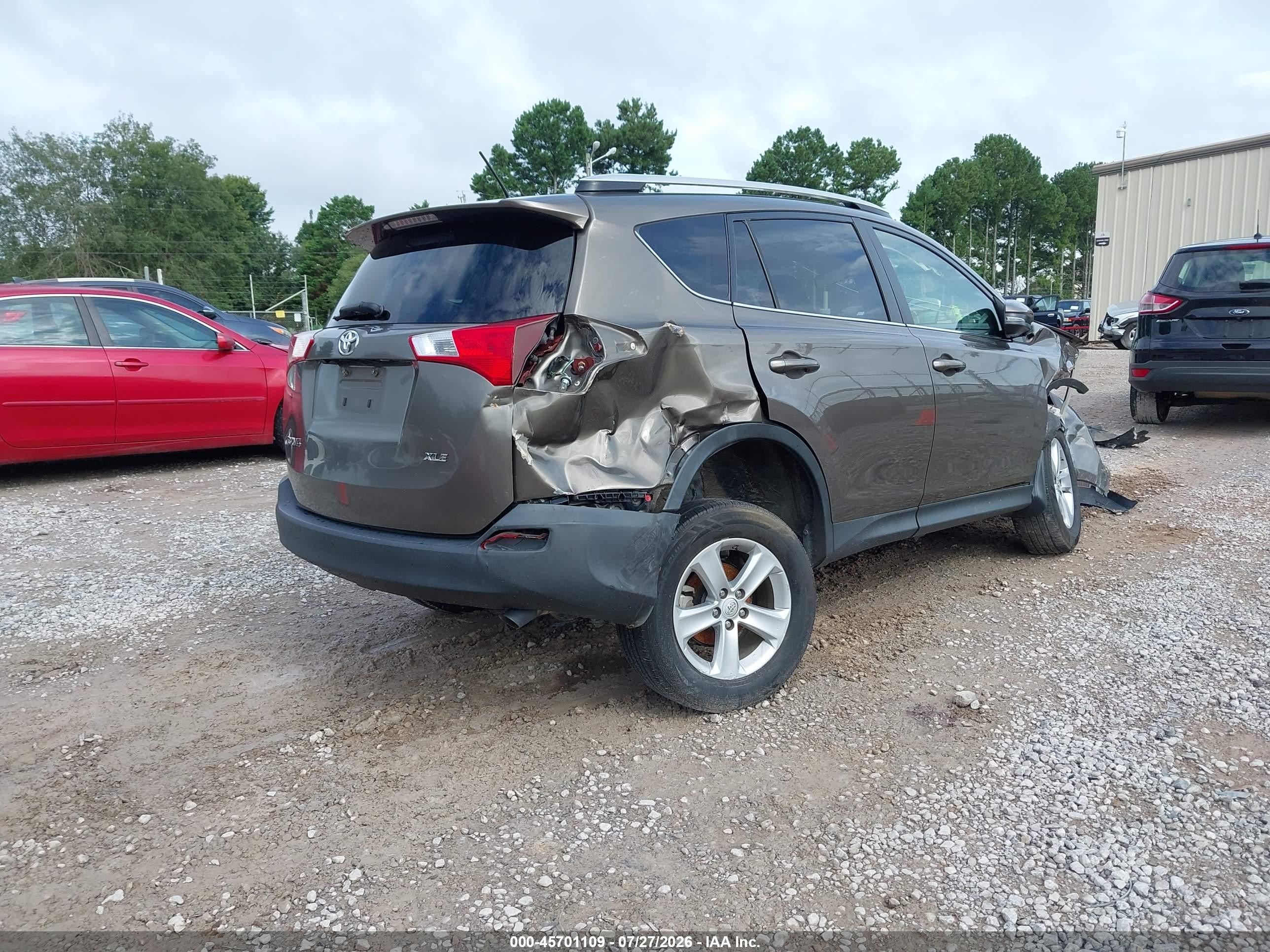 2014 Toyota Rav4 Xle Gray vin: JTMWFREV4ED033908