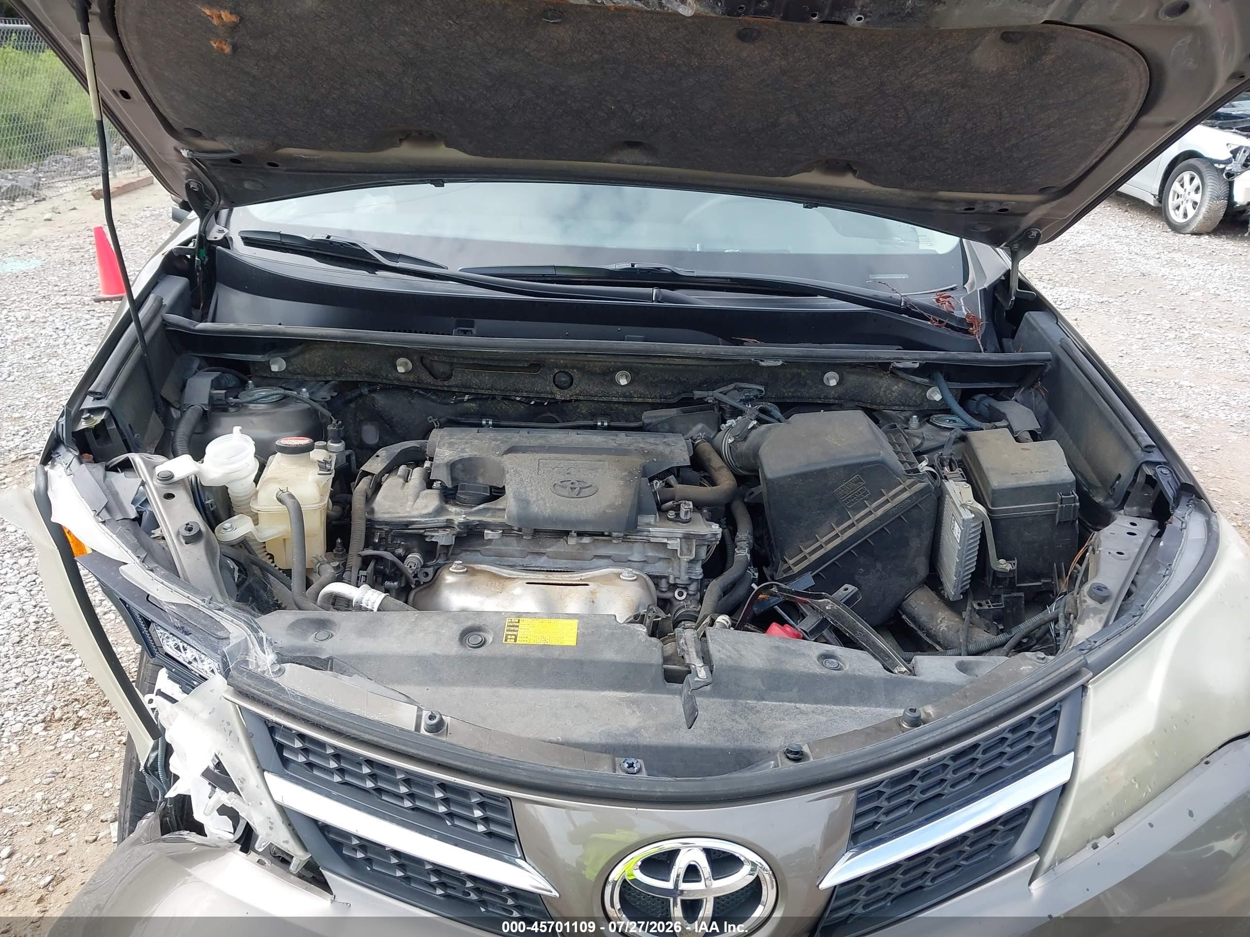 2014 Toyota Rav4 Xle Gray vin: JTMWFREV4ED033908