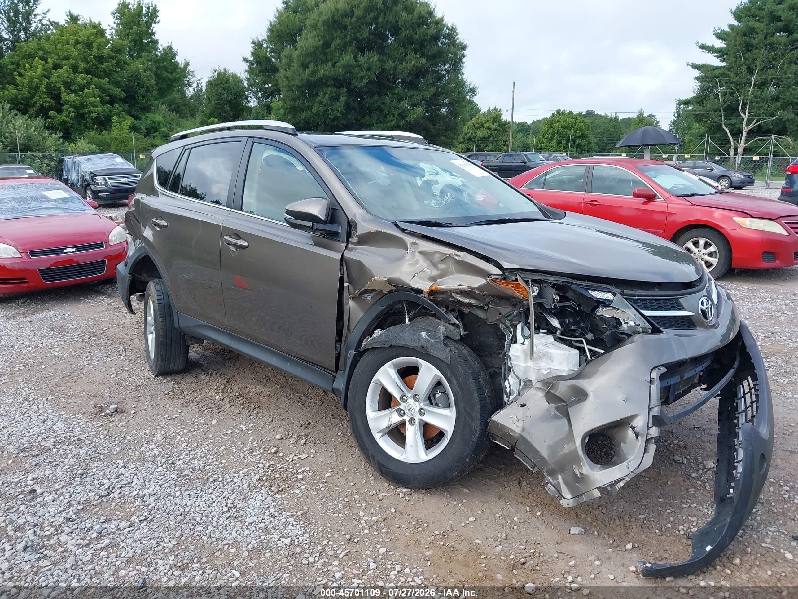 2014 Toyota Rav4 Xle Gray vin: JTMWFREV4ED033908