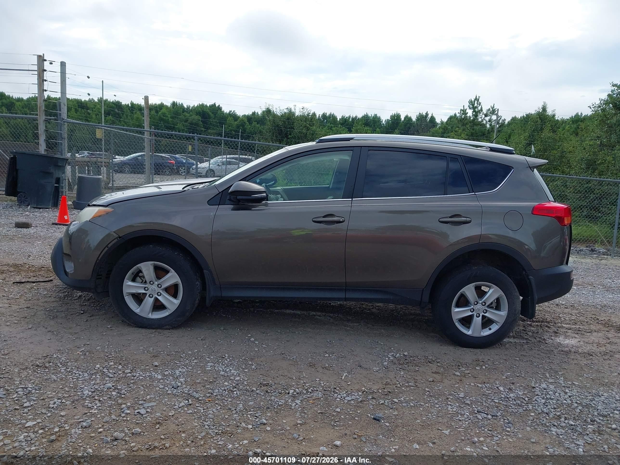 2014 Toyota Rav4 Xle Gray vin: JTMWFREV4ED033908
