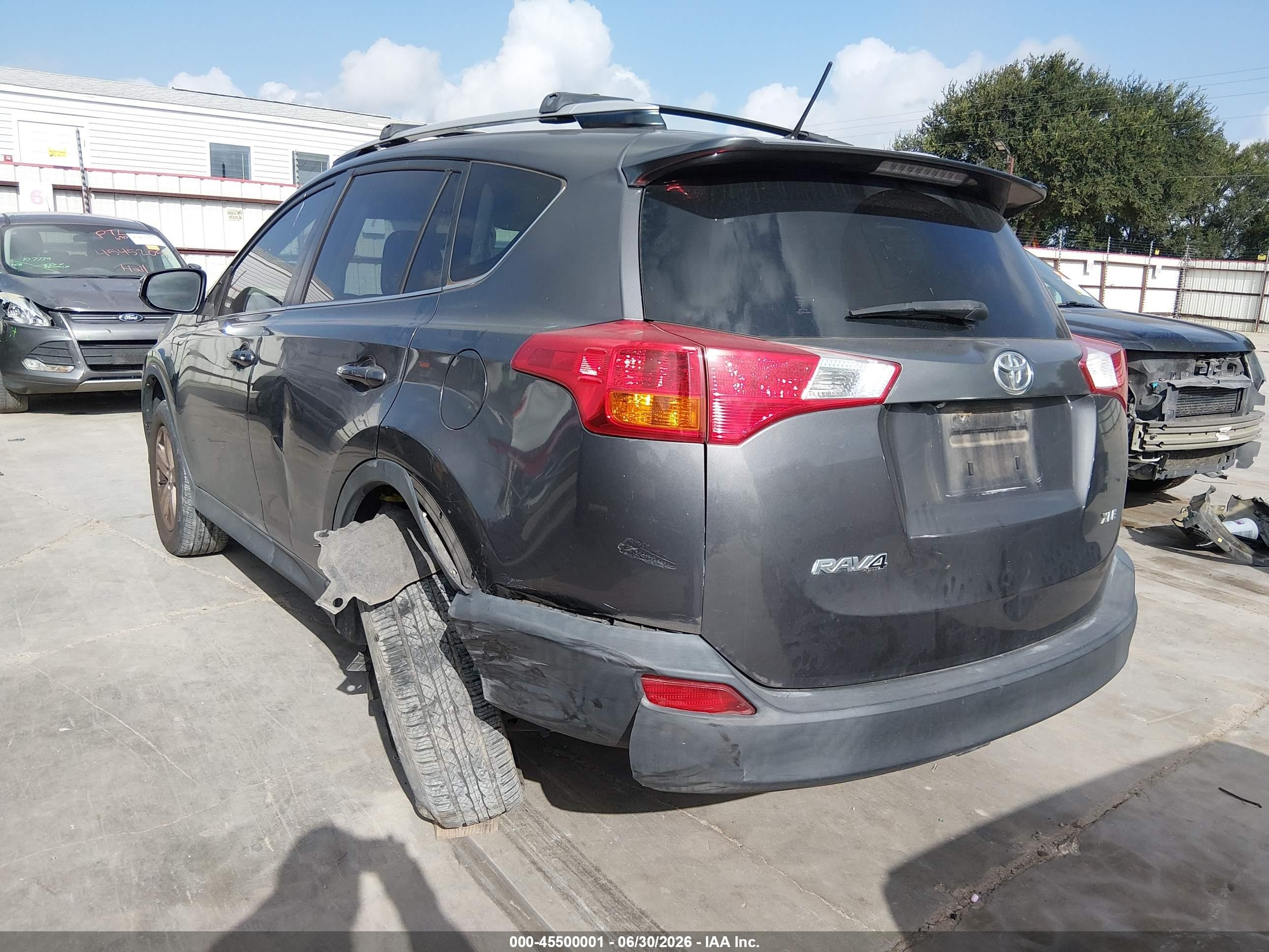 2014 Toyota Rav4 Xle Серый vin: JTMWFREV4EJ011991