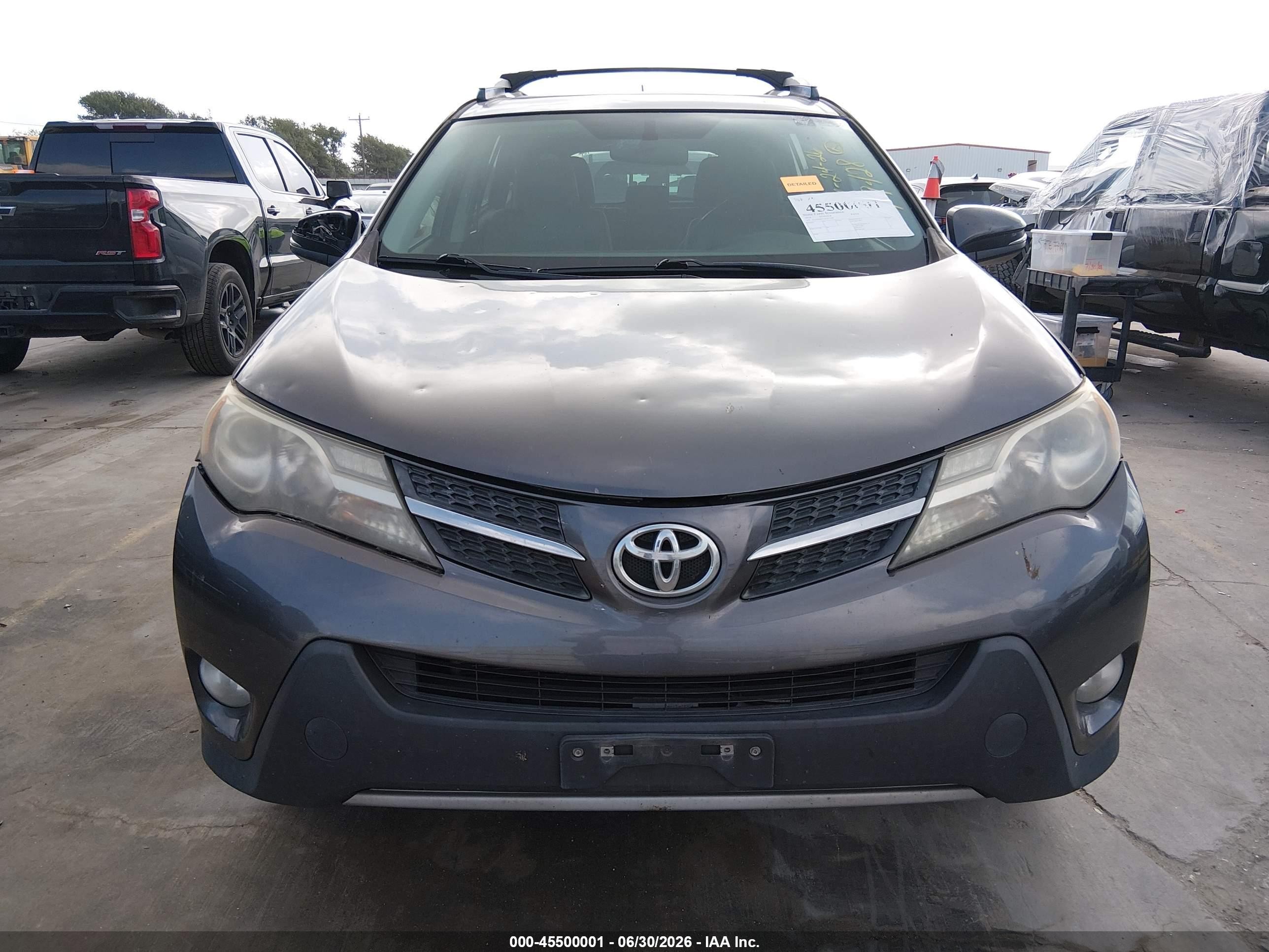 2014 Toyota Rav4 Xle Серый vin: JTMWFREV4EJ011991