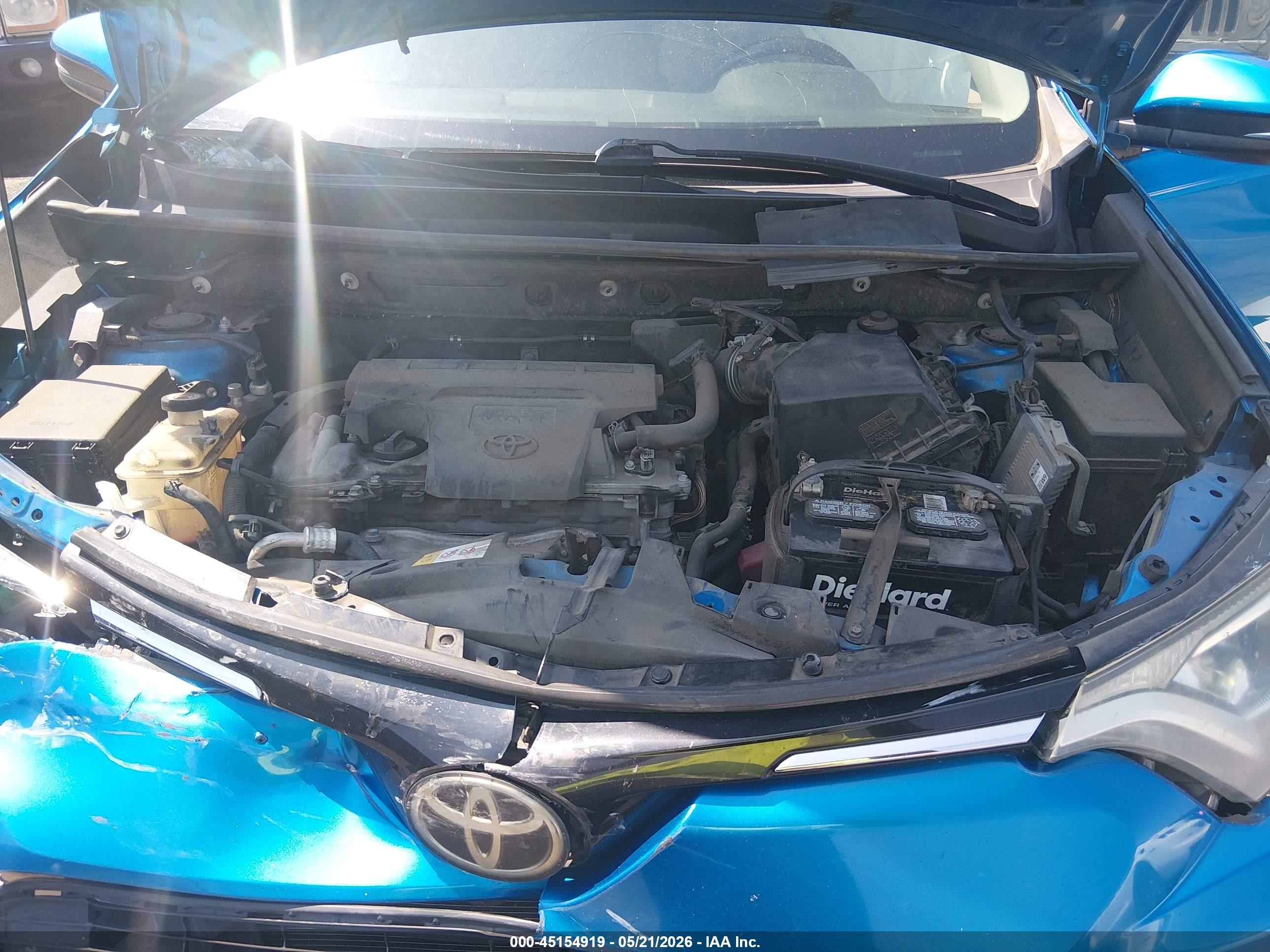 2017 Toyota Rav4 Xle Blue vin: JTMWFREV4HJ705942