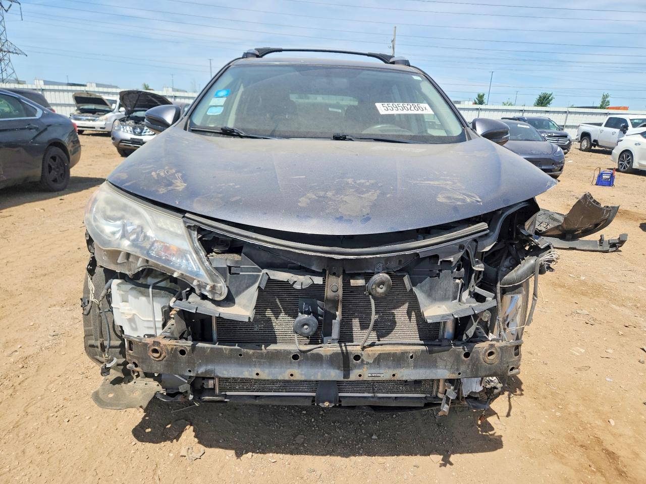 2013 Toyota Rav4 Xle Gray vin: JTMWFREV5D5003695