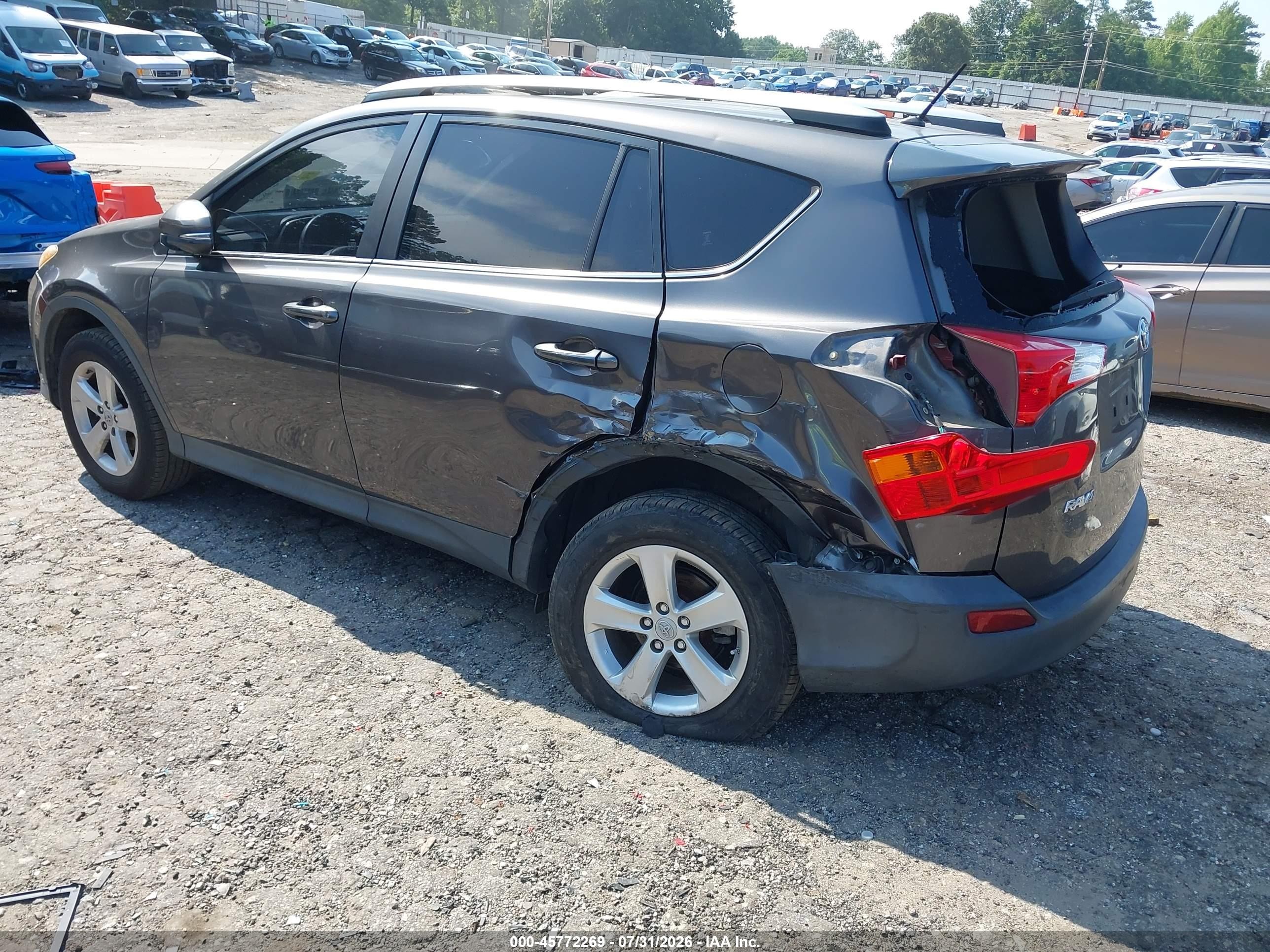 2013 Toyota Rav4 Xle Gray vin: JTMWFREV5D5011750