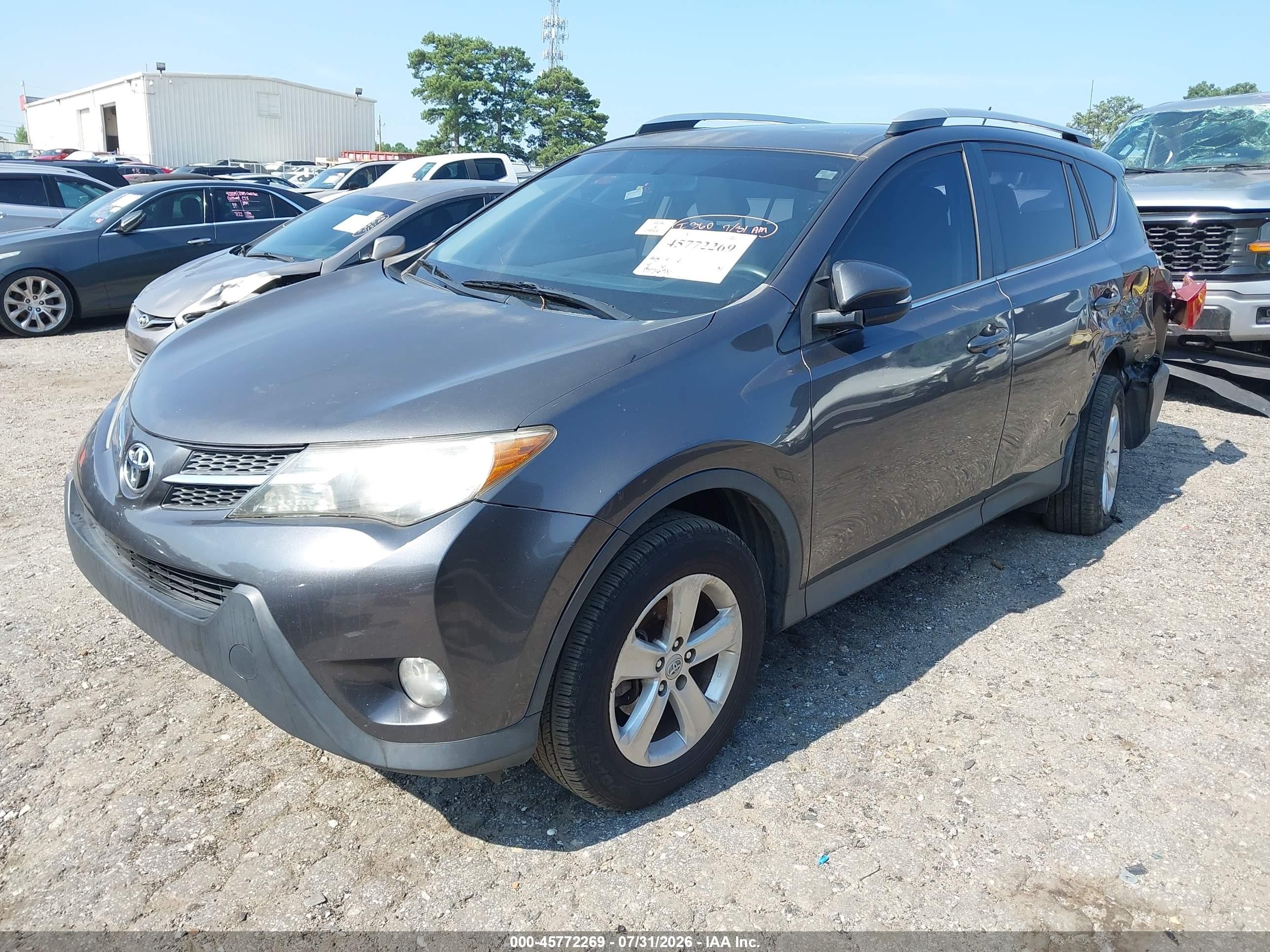 2013 Toyota Rav4 Xle Gray vin: JTMWFREV5D5011750