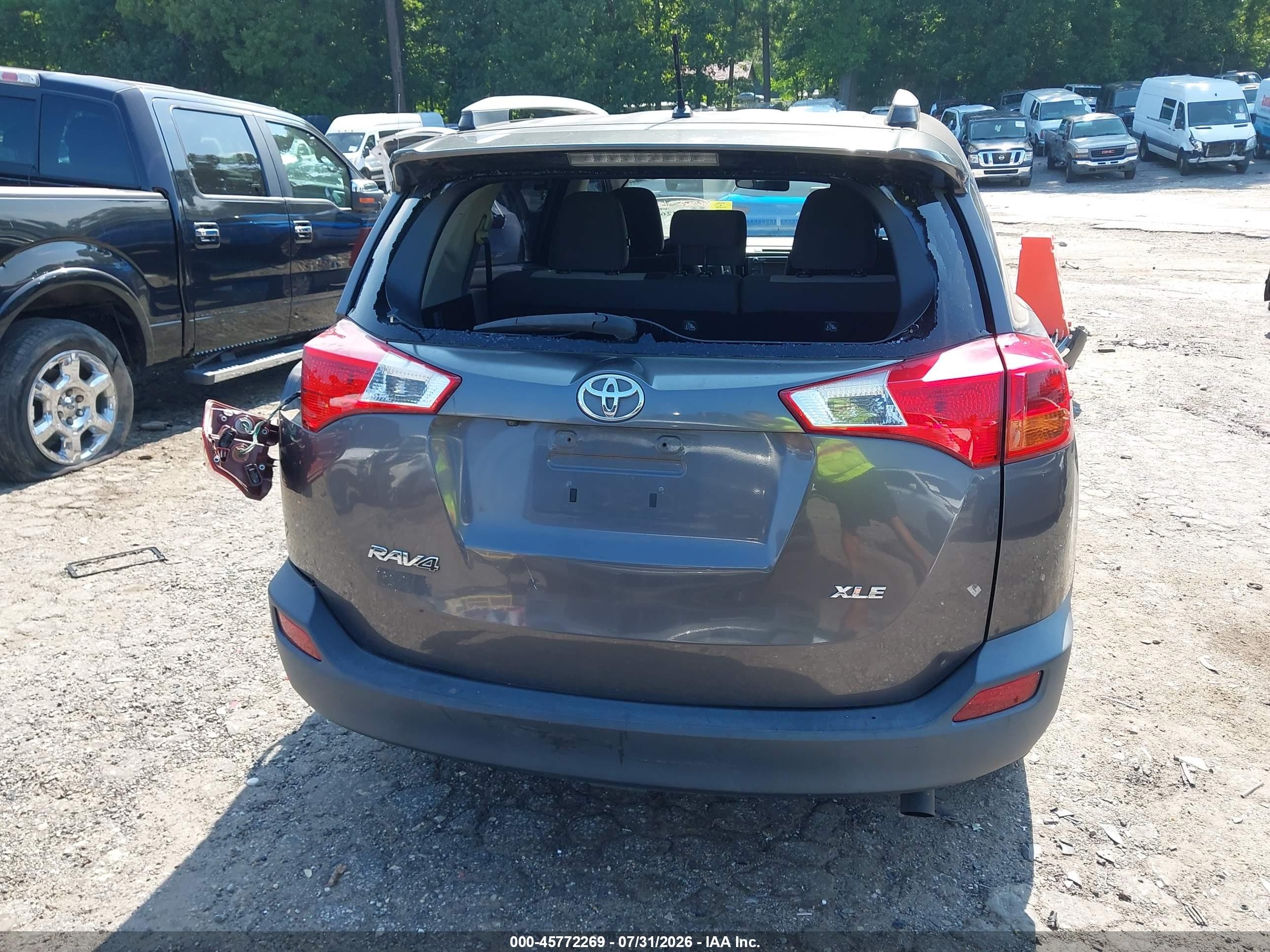 2013 Toyota Rav4 Xle Gray vin: JTMWFREV5D5011750
