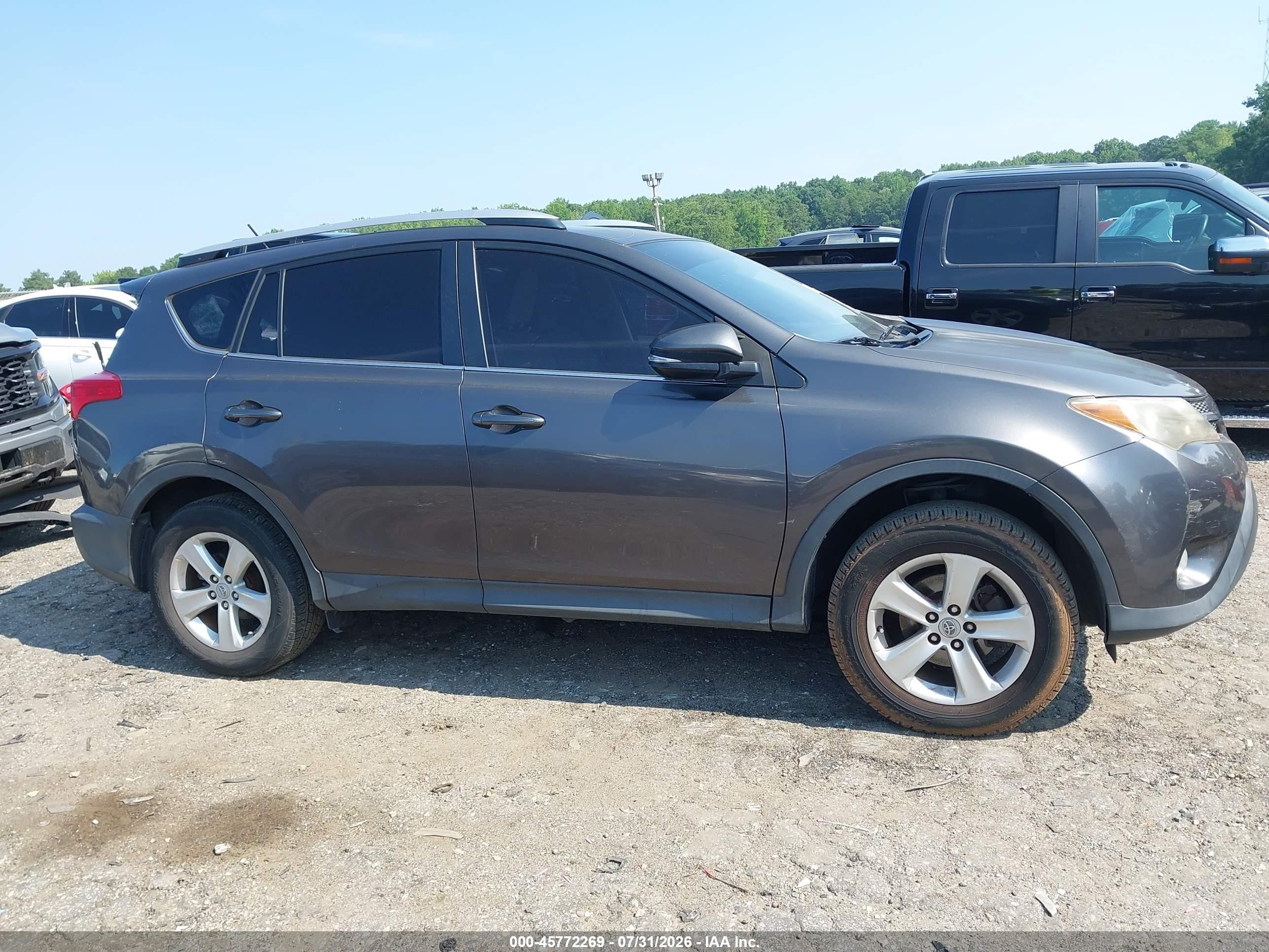 2013 Toyota Rav4 Xle Gray vin: JTMWFREV5D5011750