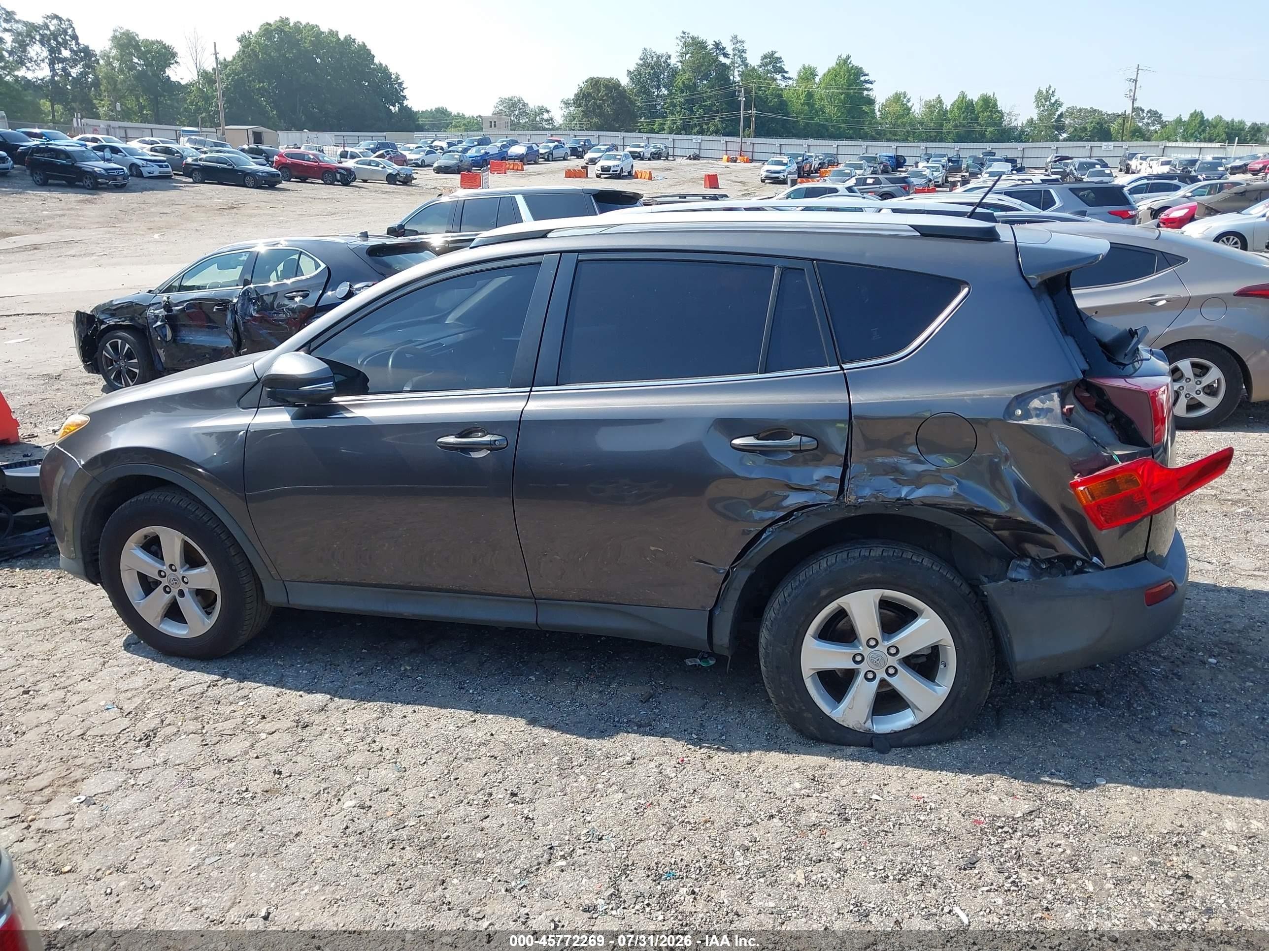 2013 Toyota Rav4 Xle Gray vin: JTMWFREV5D5011750