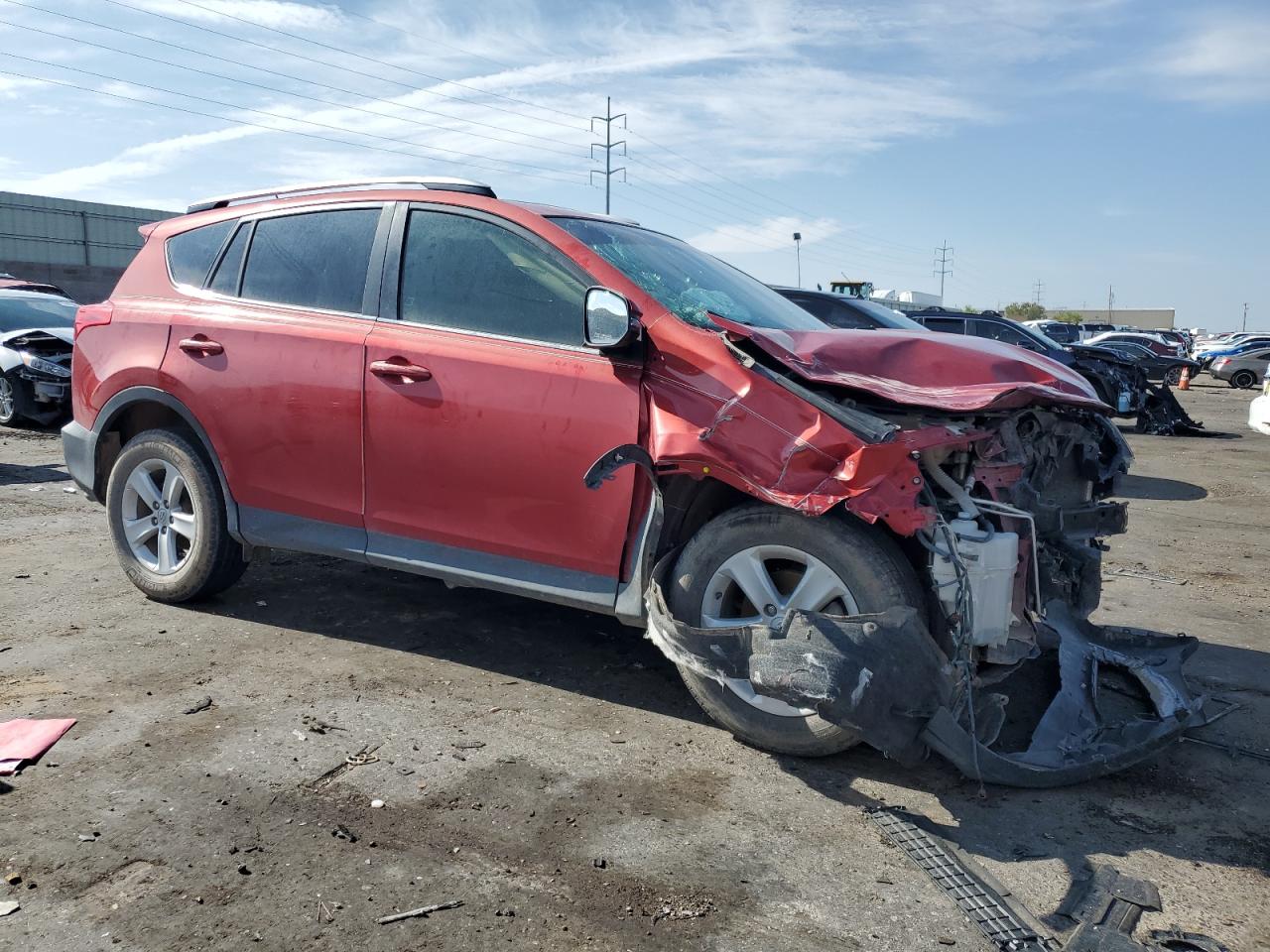 2013 Toyota Rav4 Xle Red vin: JTMWFREV5D5014714