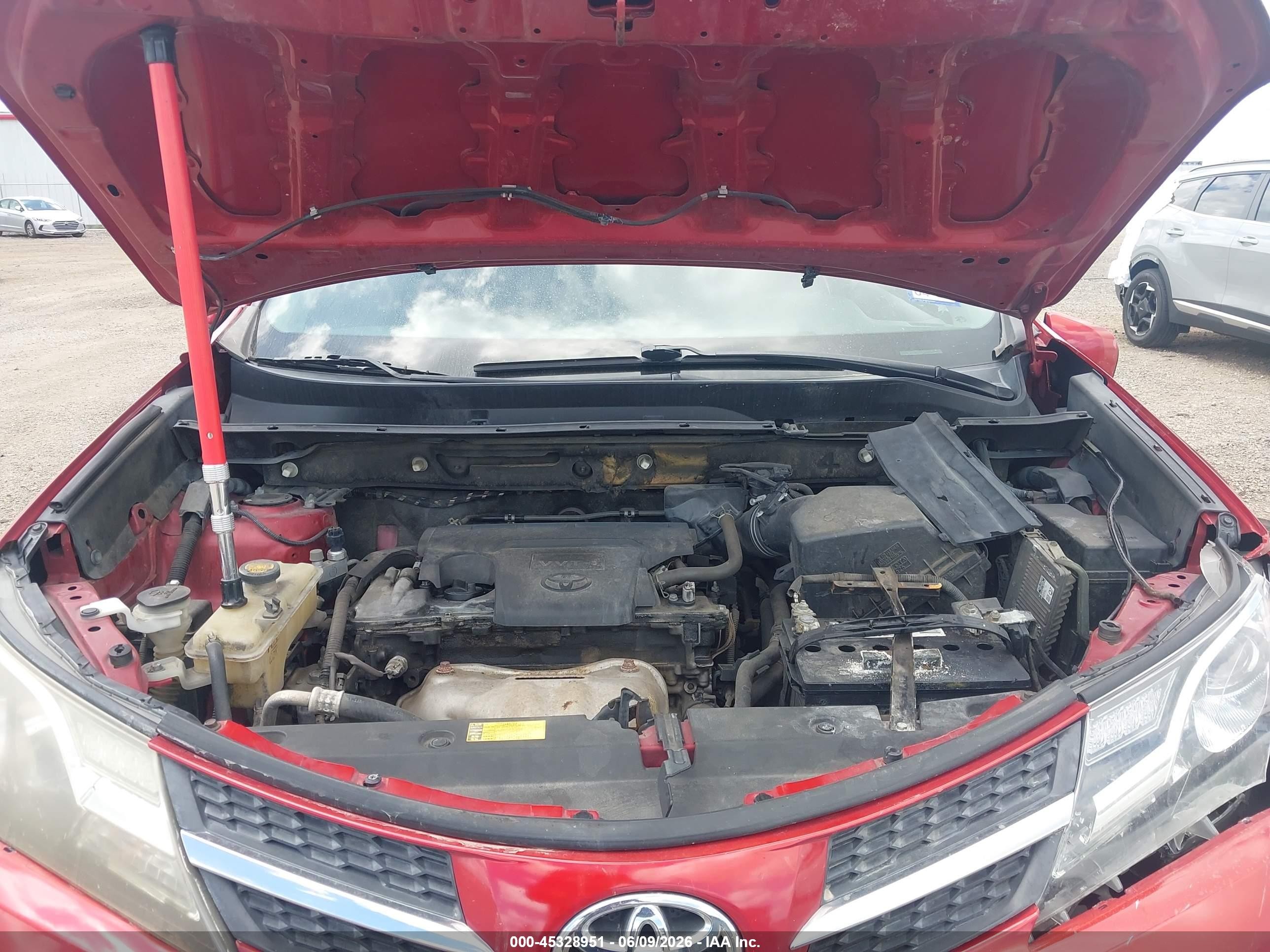 2013 Toyota Rav4 Xle Red vin: JTMWFREV5DD003976