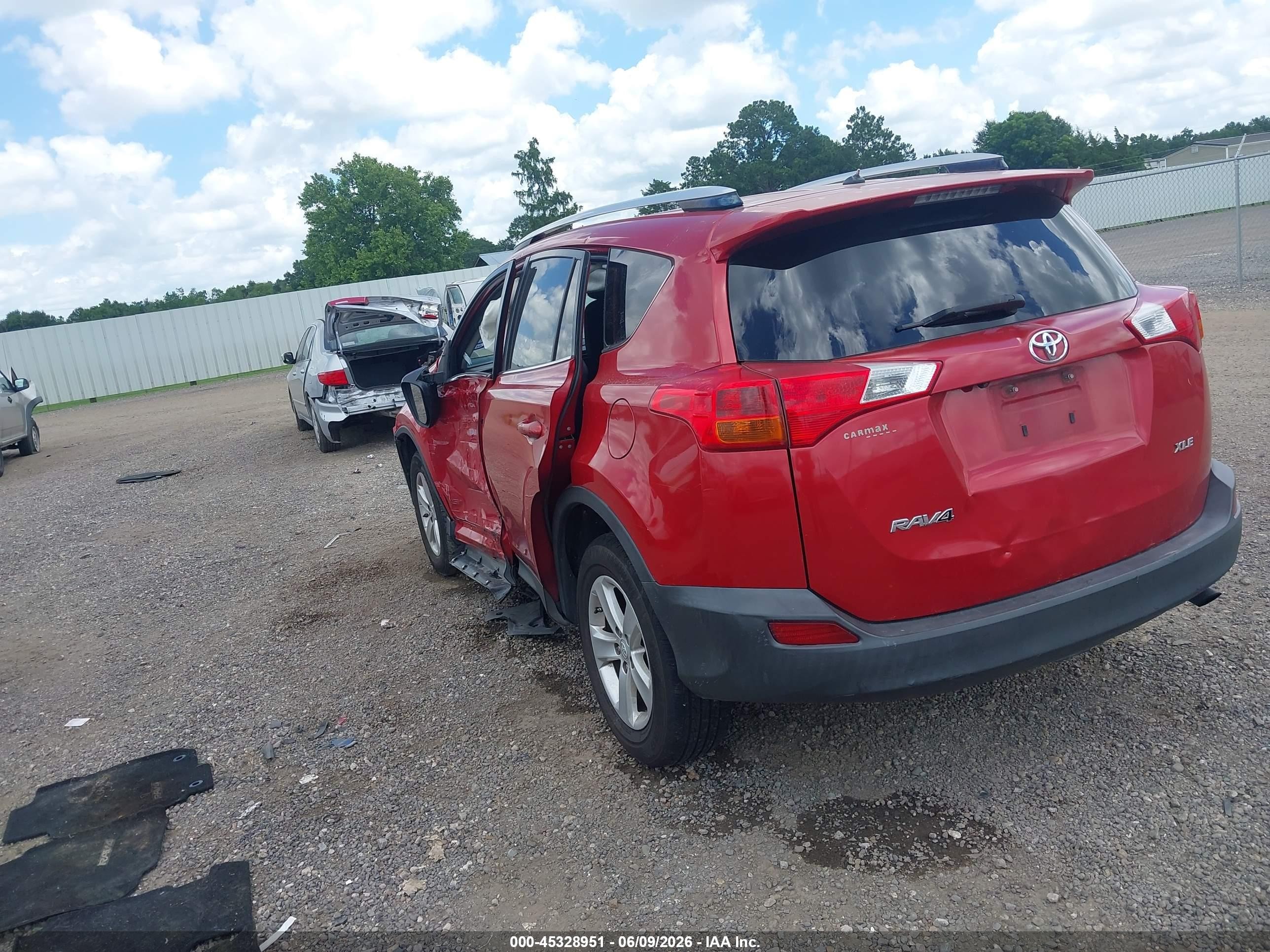 2013 Toyota Rav4 Xle Red vin: JTMWFREV5DD003976