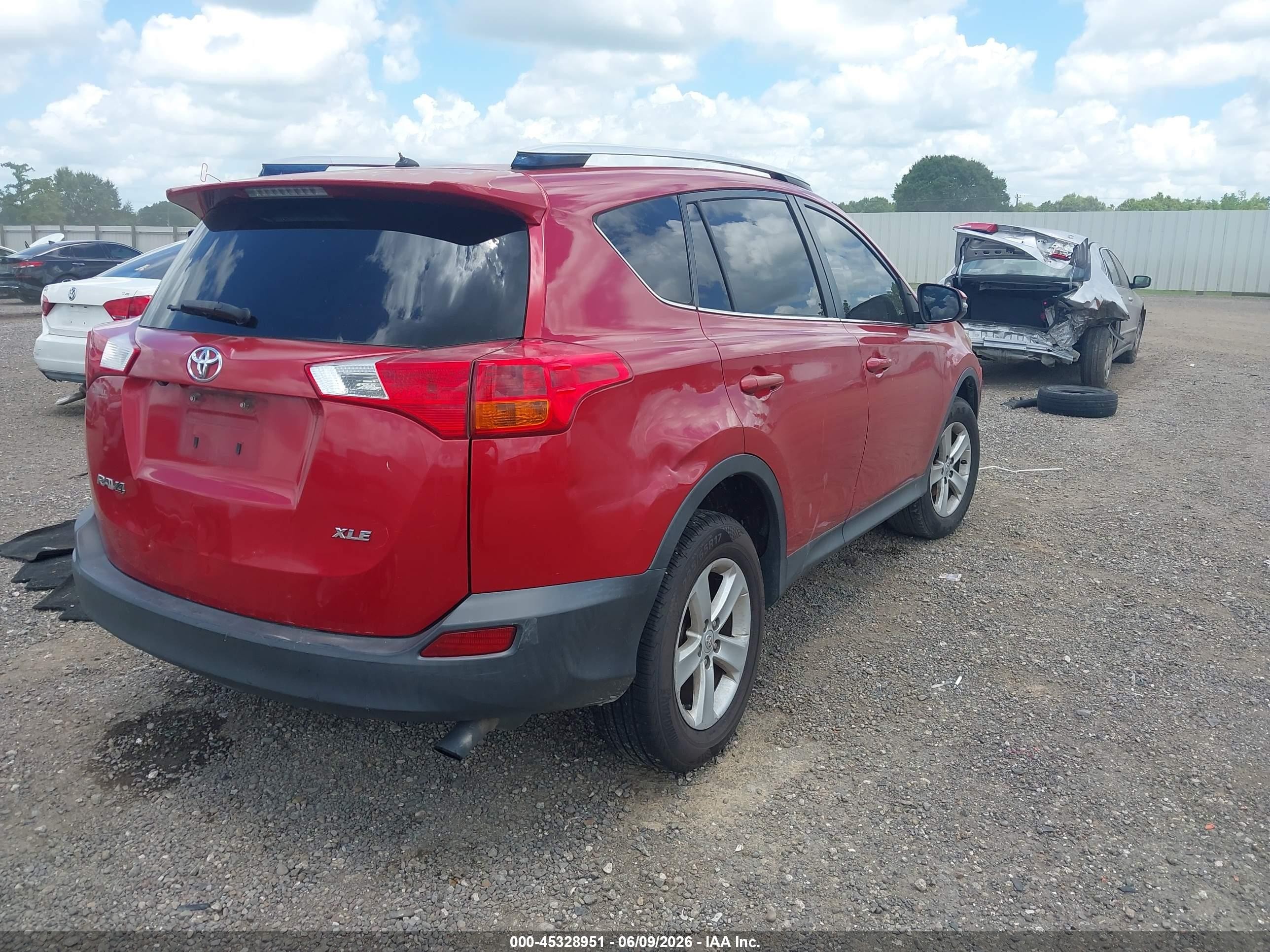 2013 Toyota Rav4 Xle Red vin: JTMWFREV5DD003976