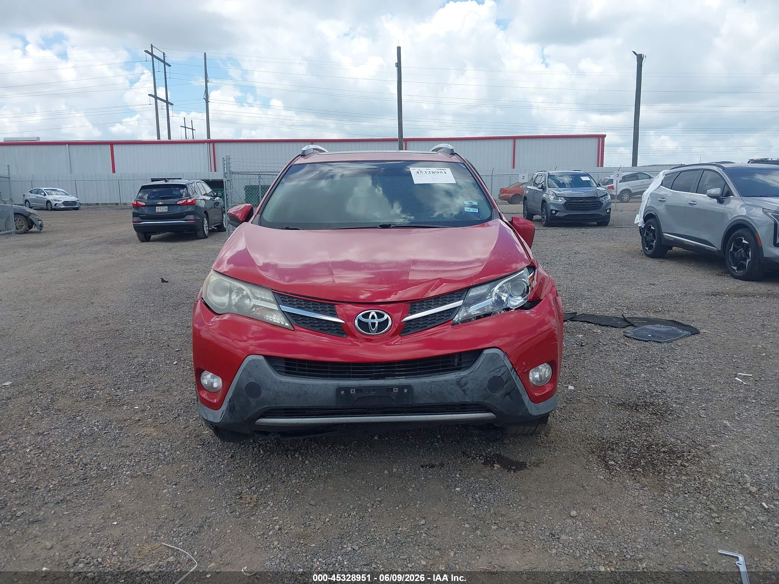 2013 Toyota Rav4 Xle Red vin: JTMWFREV5DD003976