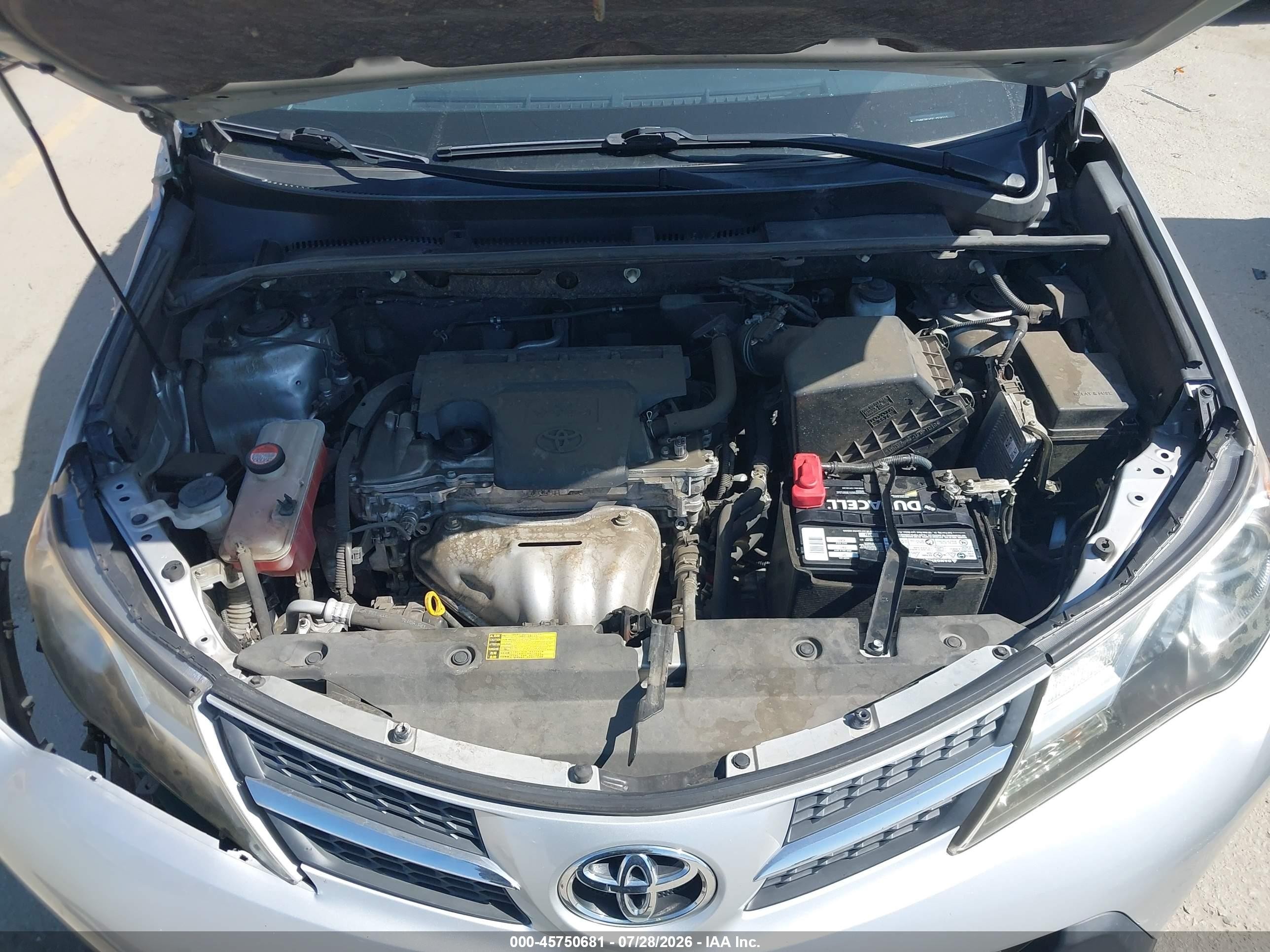 2014 Toyota Rav4 Xle Silver vin: JTMWFREV5EJ009215